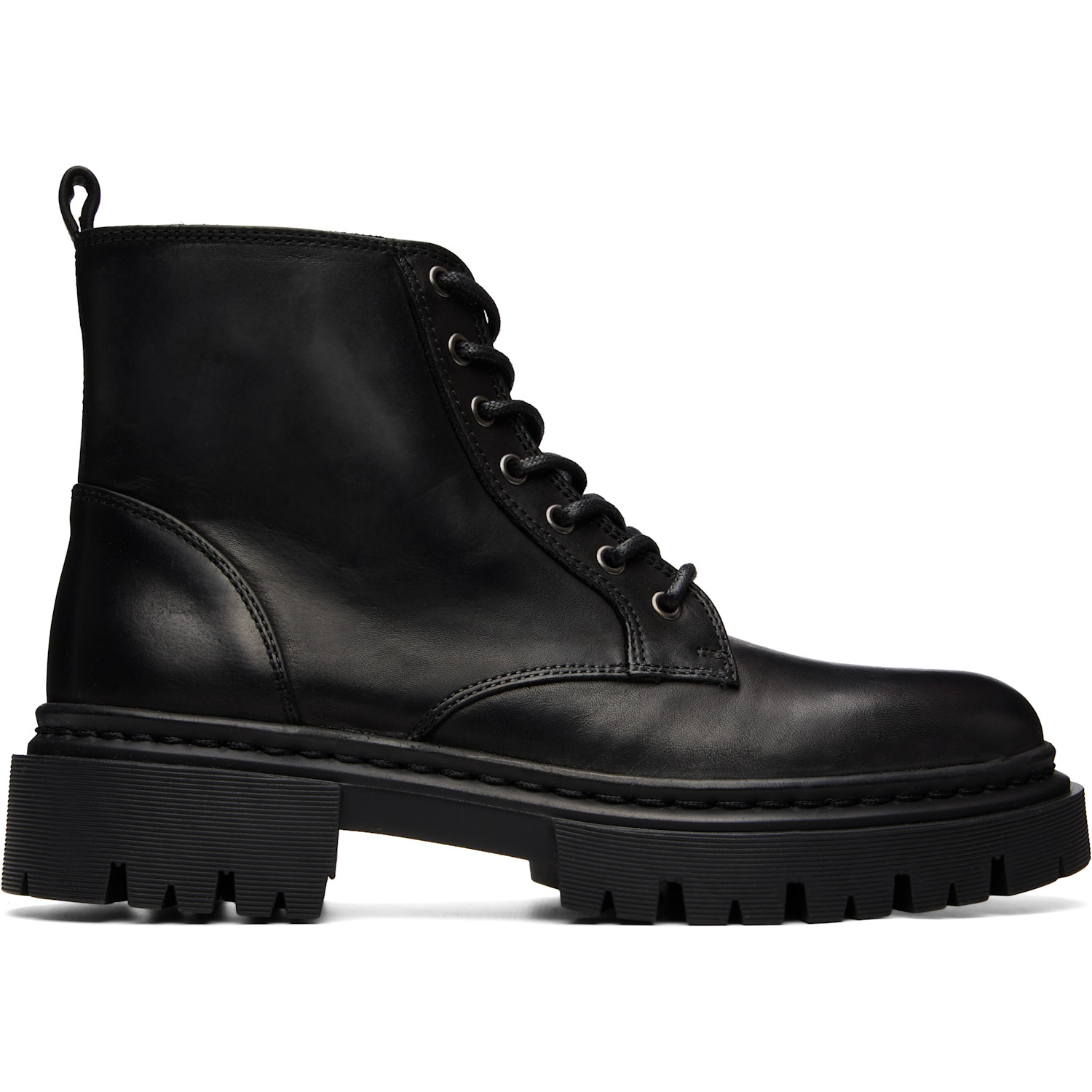 Staud Black Henry Combat Boots