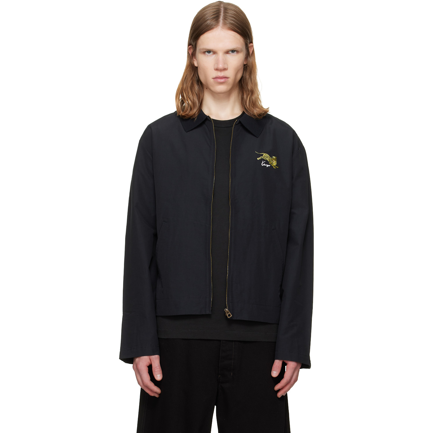 Kenzo Black Kenzo Paris 'KENZO Jumping Tiger' Coach Jacket