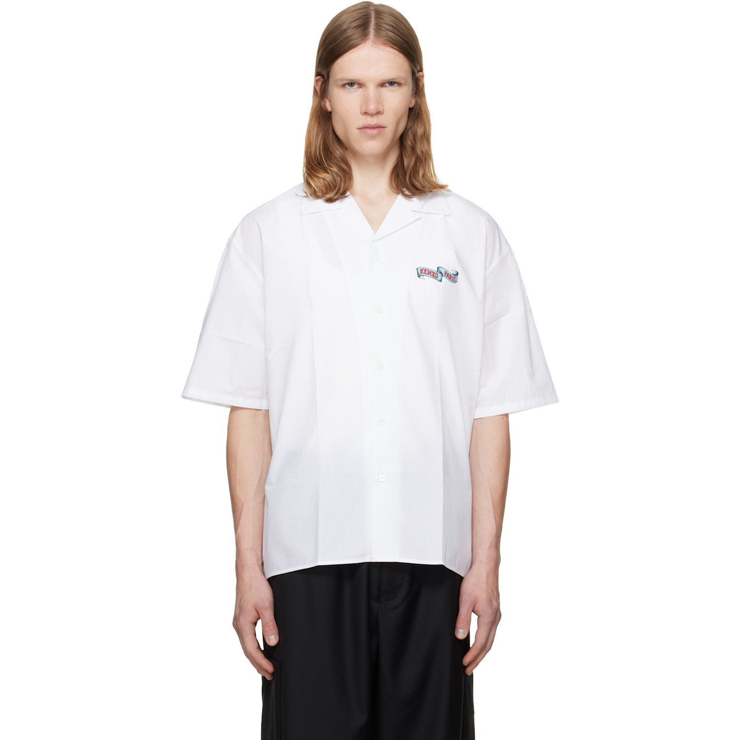 Kenzo White Kenzo Paris 'KENZO Jumping Tiger' Shirt