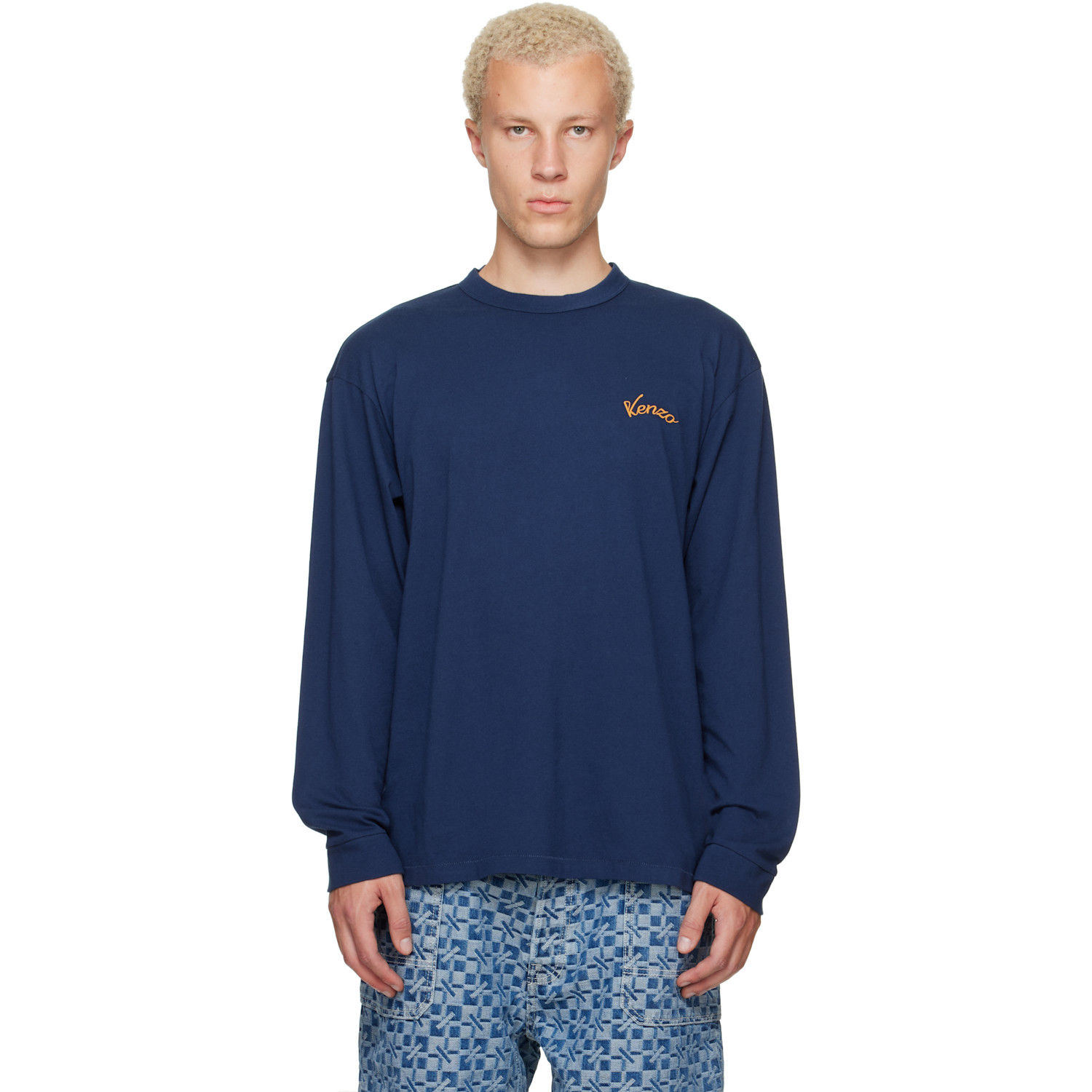 Kenzo Navy Kenzo Paris 'KENZO Eiffel Tower Design' T-shirt