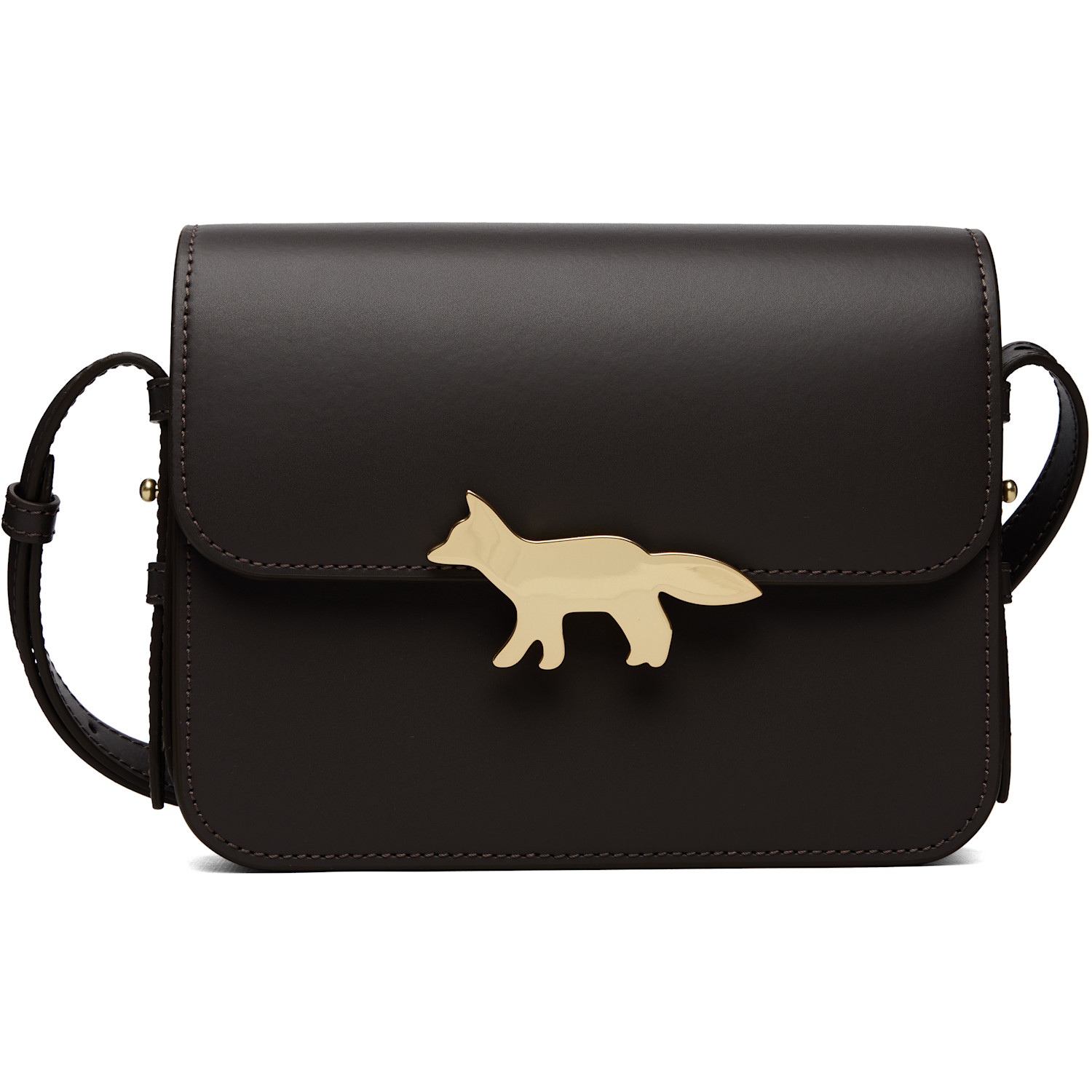 Maison Kitsuné Brown Edie Bag
