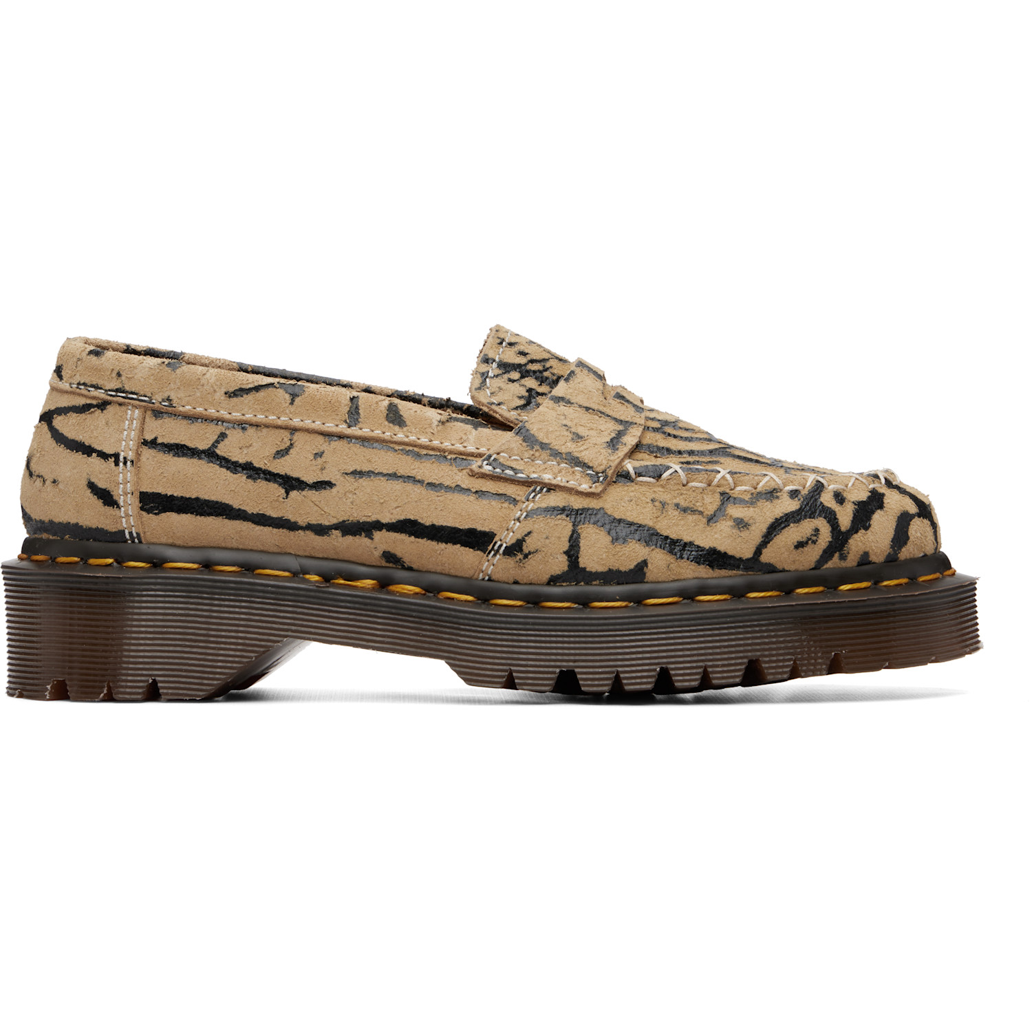 Dr. Martens Beige Delapre Suede Loafers