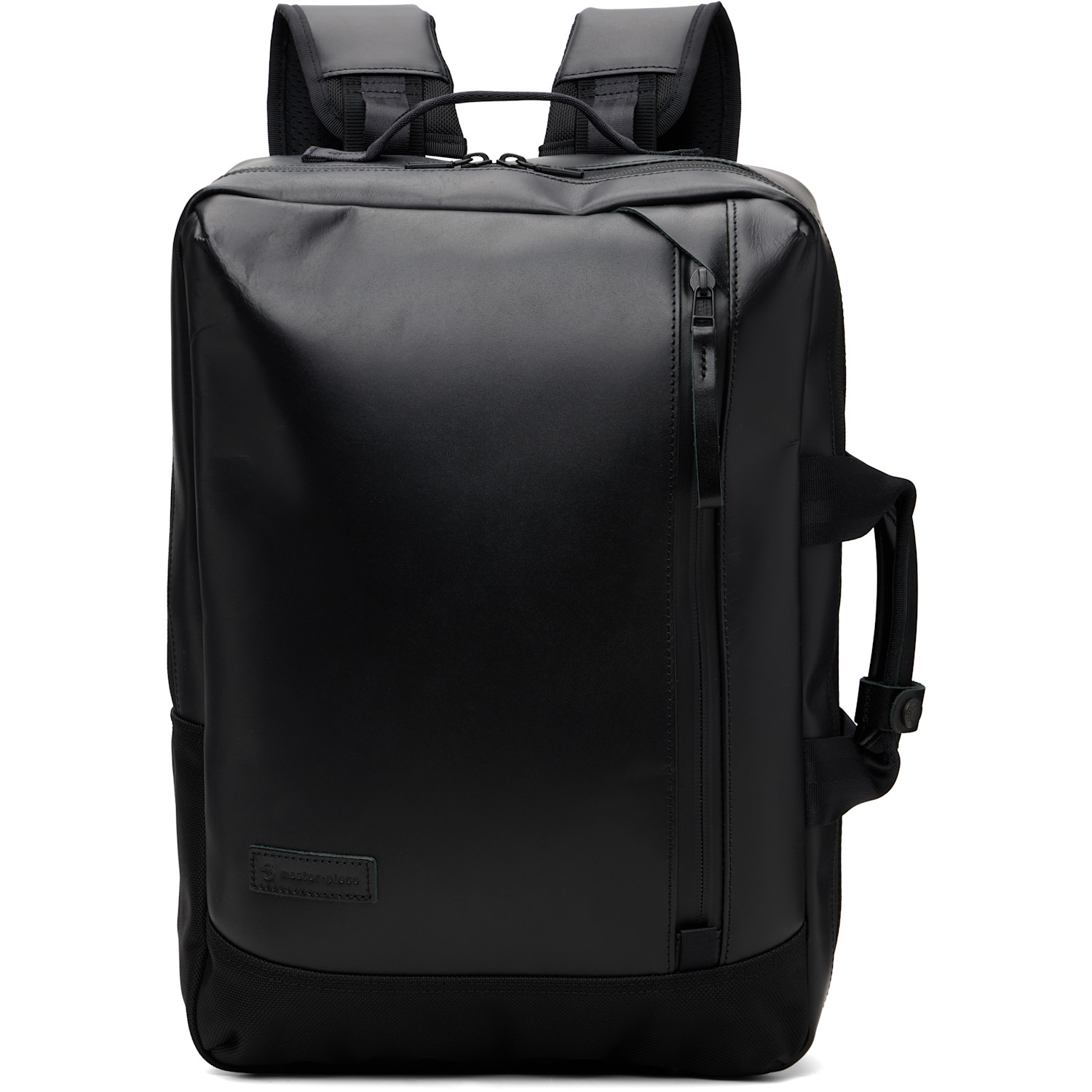 Master-piece Black Slick Ver. 2way Leather Backpack