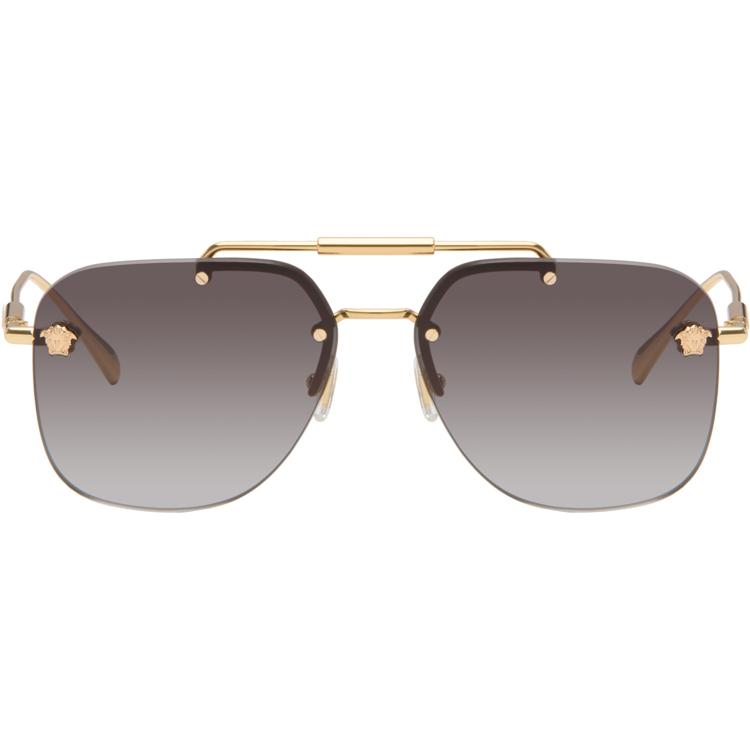 Versace Gold Aviator Sunglasses