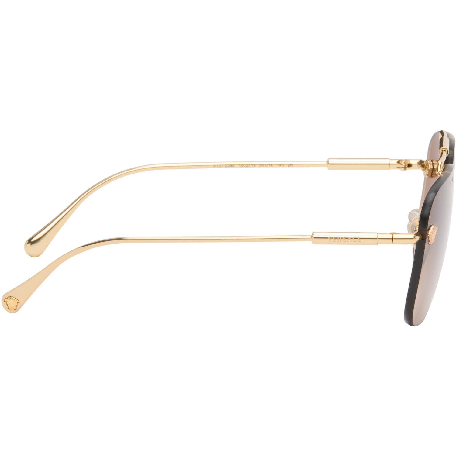  Versace Gold Aviator Sunglasses 