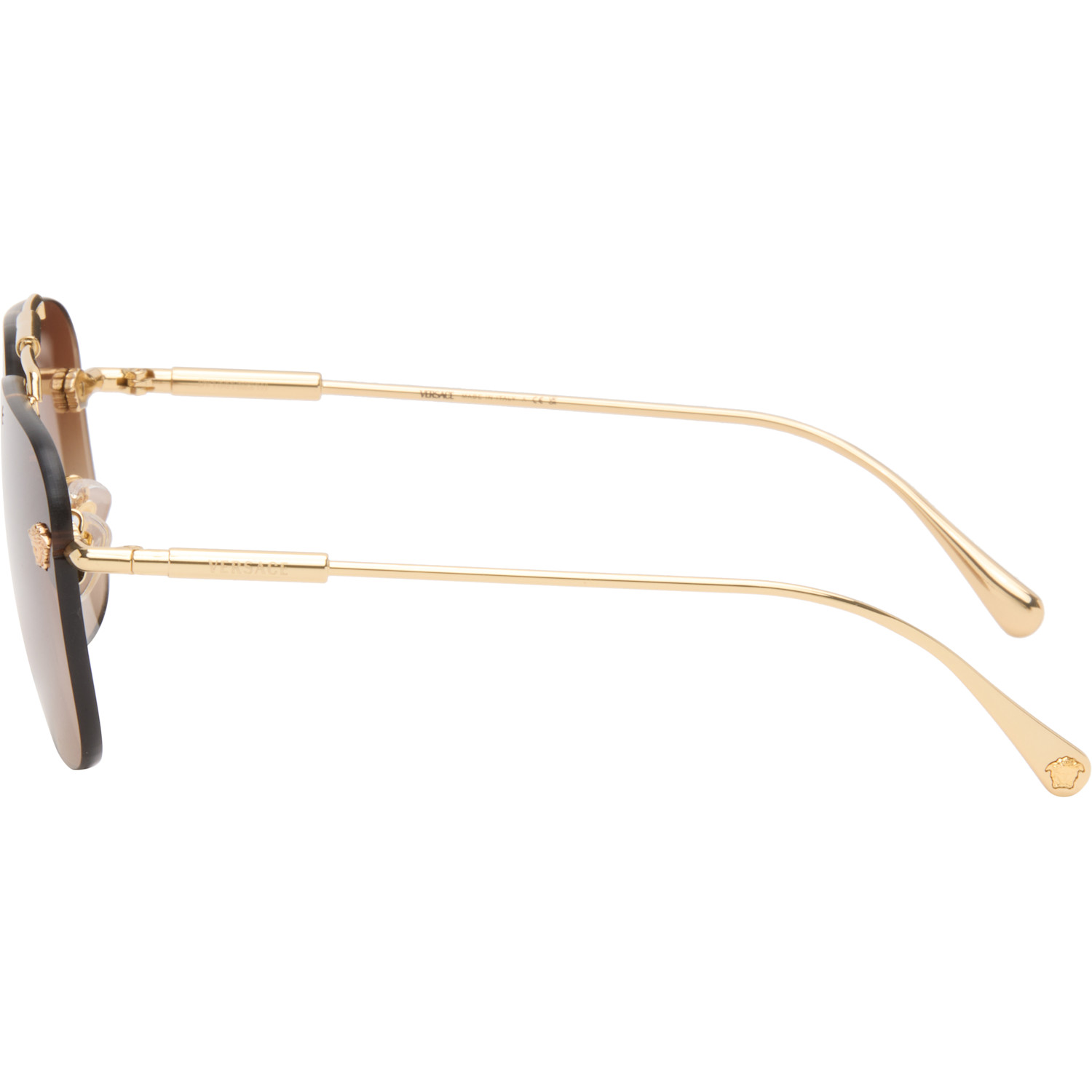  Versace Gold Aviator Sunglasses 