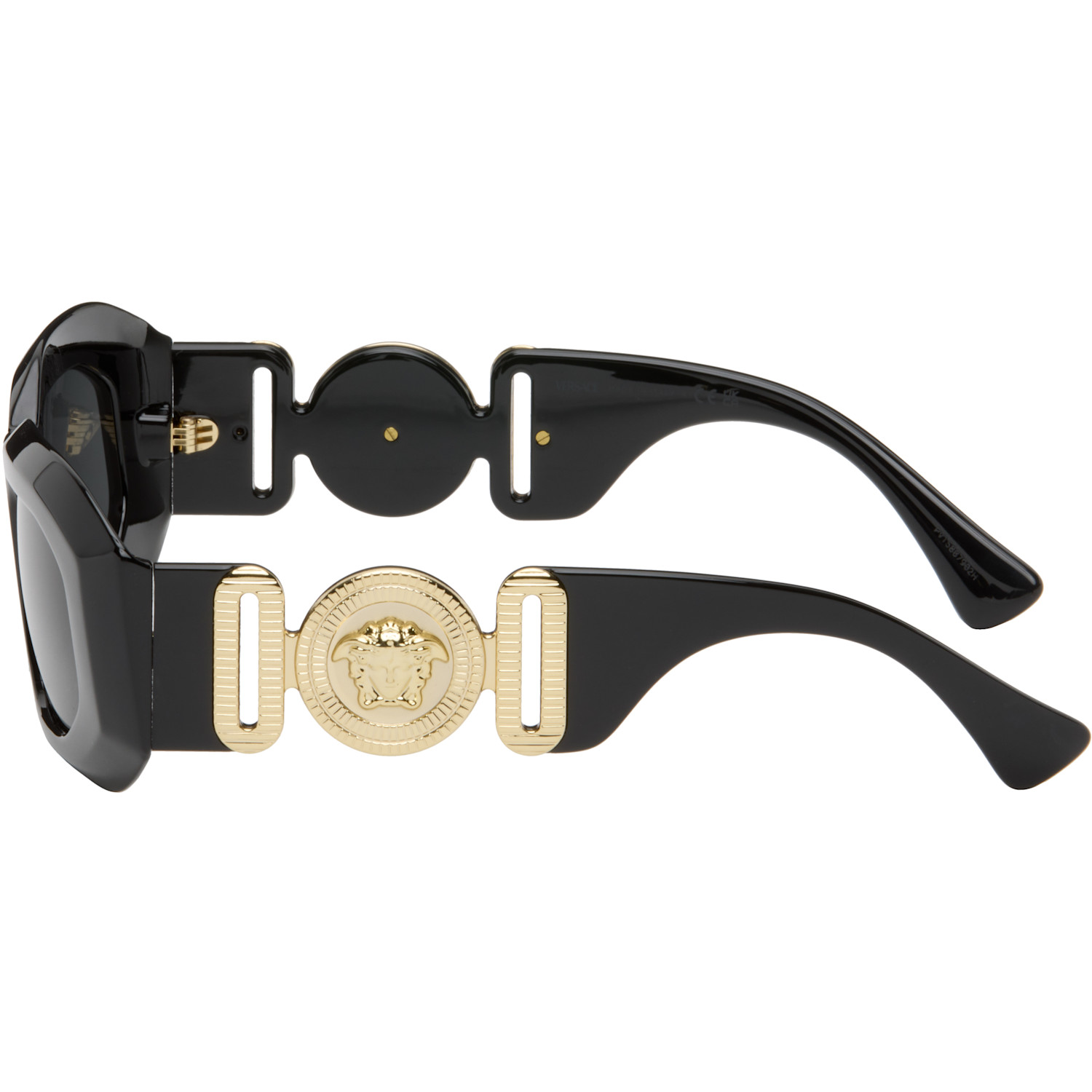  Versace Black Maxi Medusa Biggie Sunglasses 