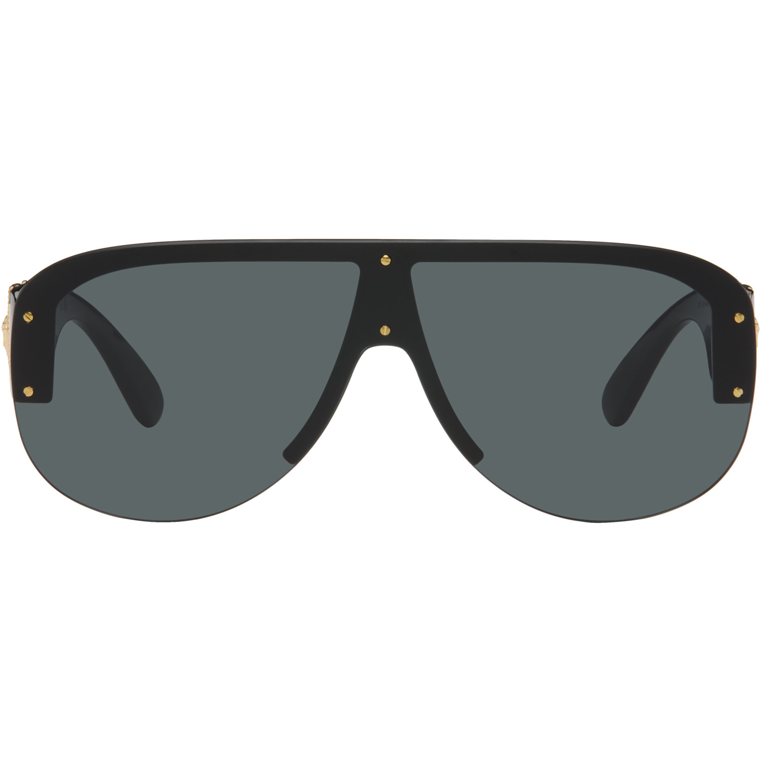 Versace Black Medusa Biggie Pilot Sunglasses