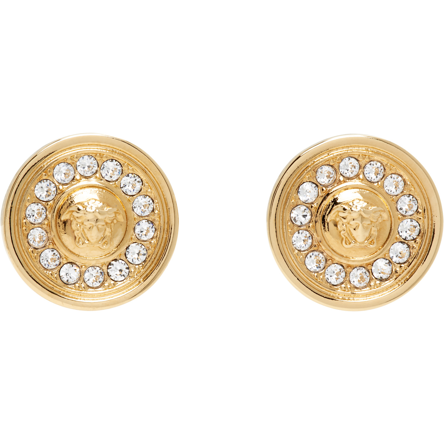 Versace Medusa Crystal Earrings