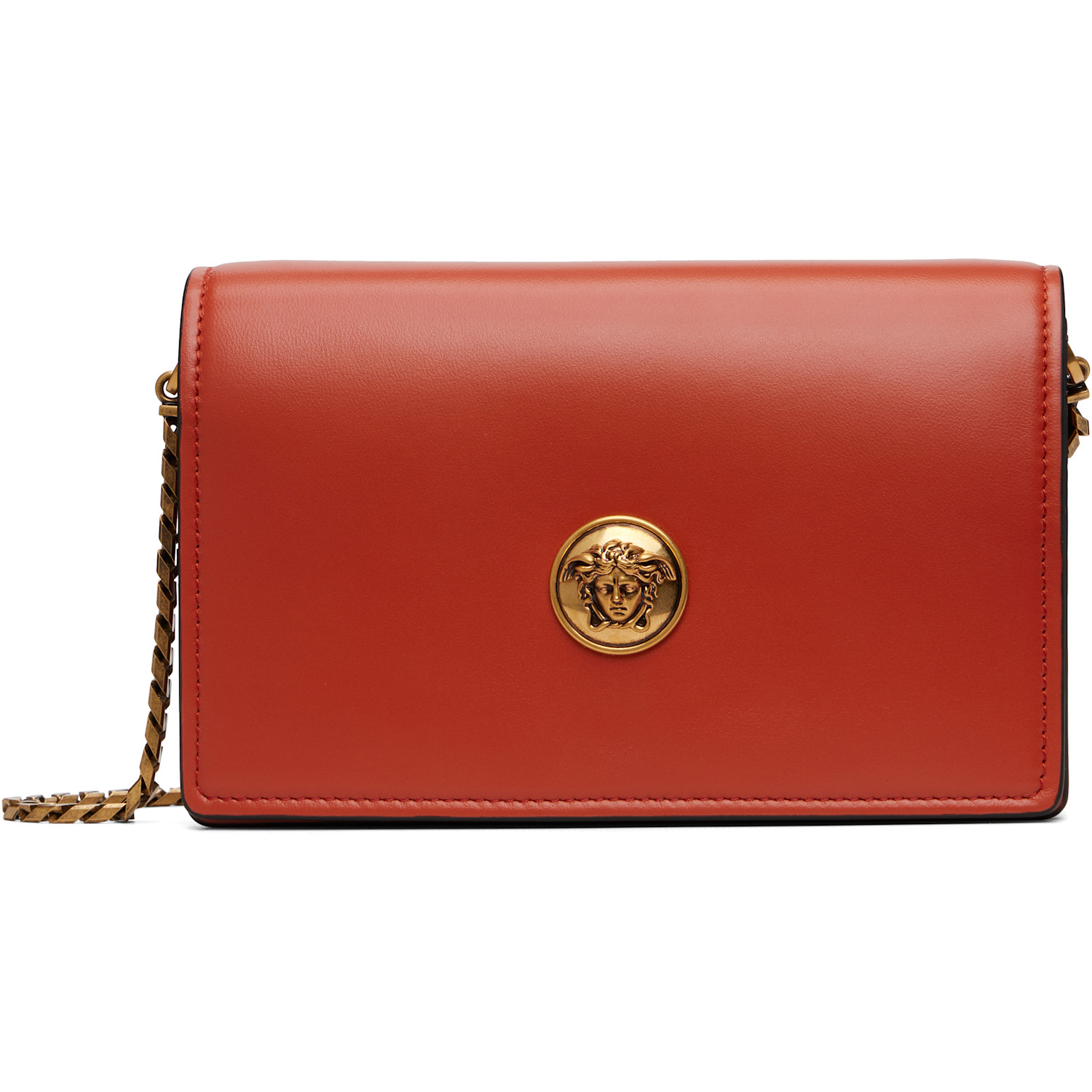 Versace Orange Emblème Nappa Mini Bag