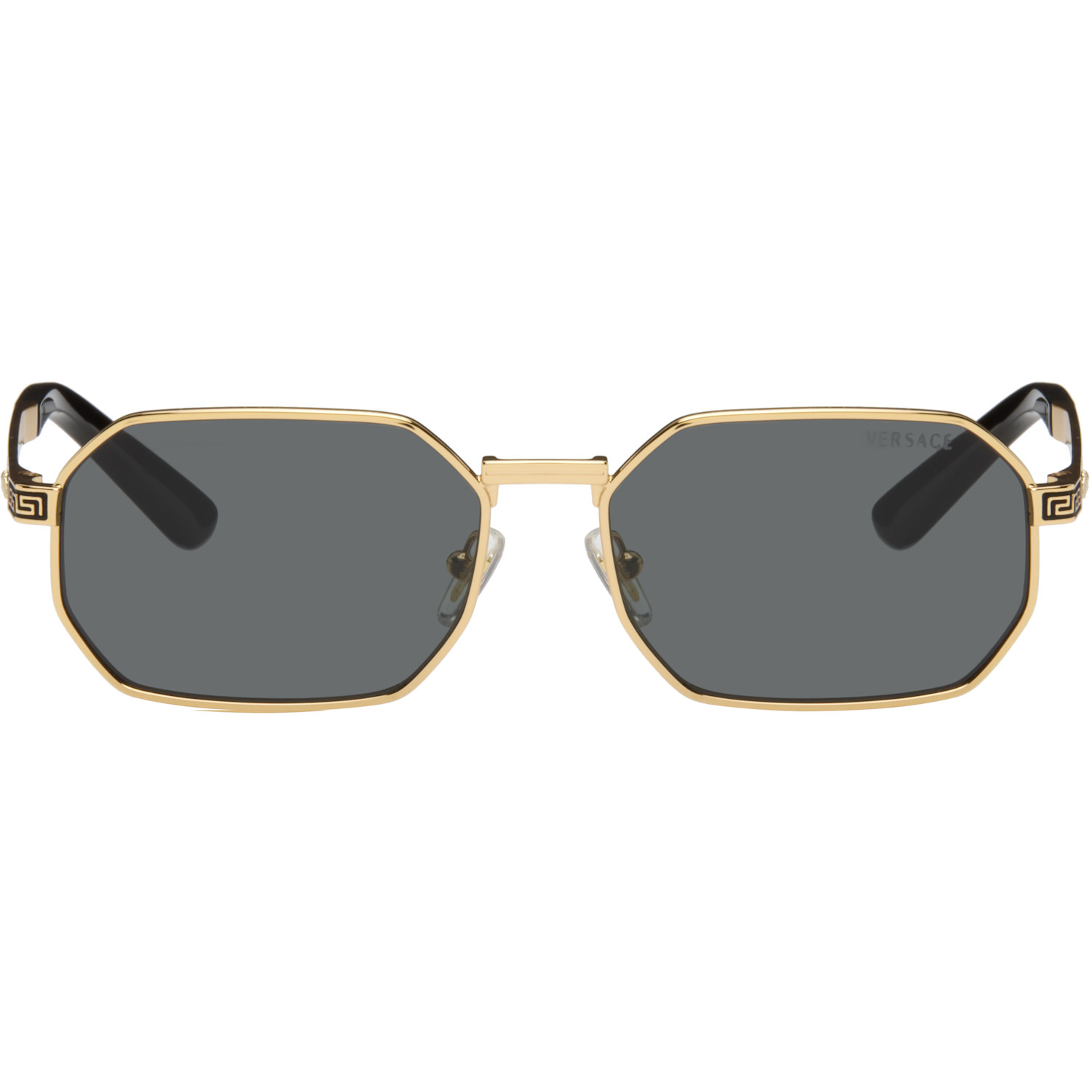 Versace Gold Greca Flow Sunglasses
