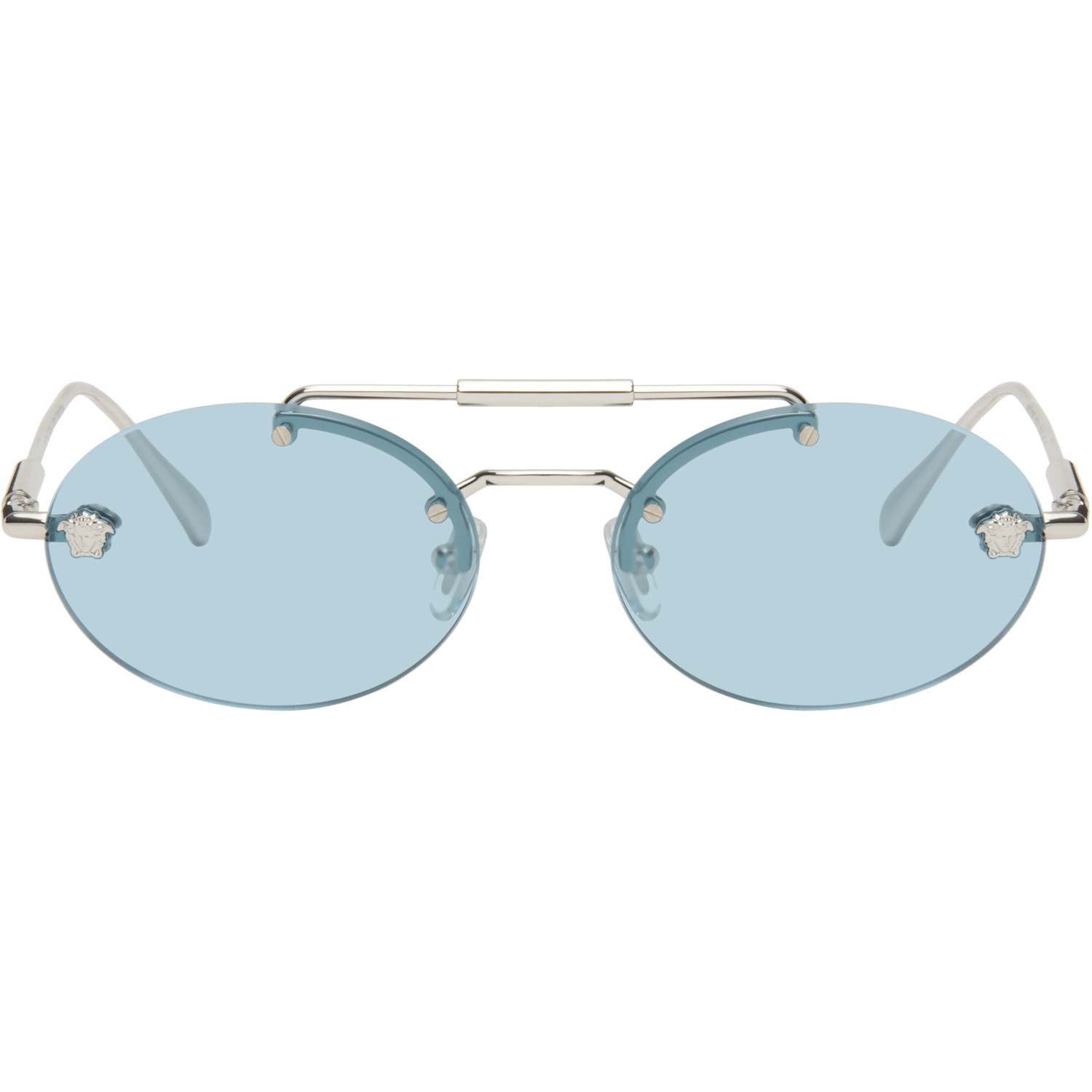 Versace Silver Medusa Sunglasses