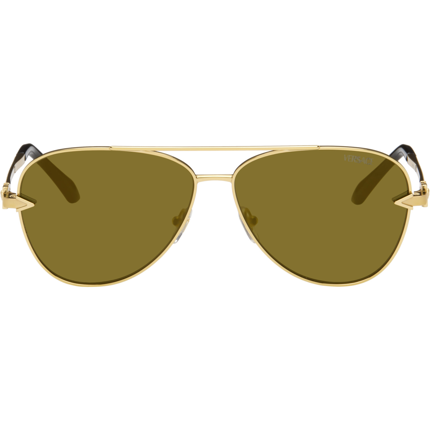 Versace Gold Avanti Pilot Sunglasses