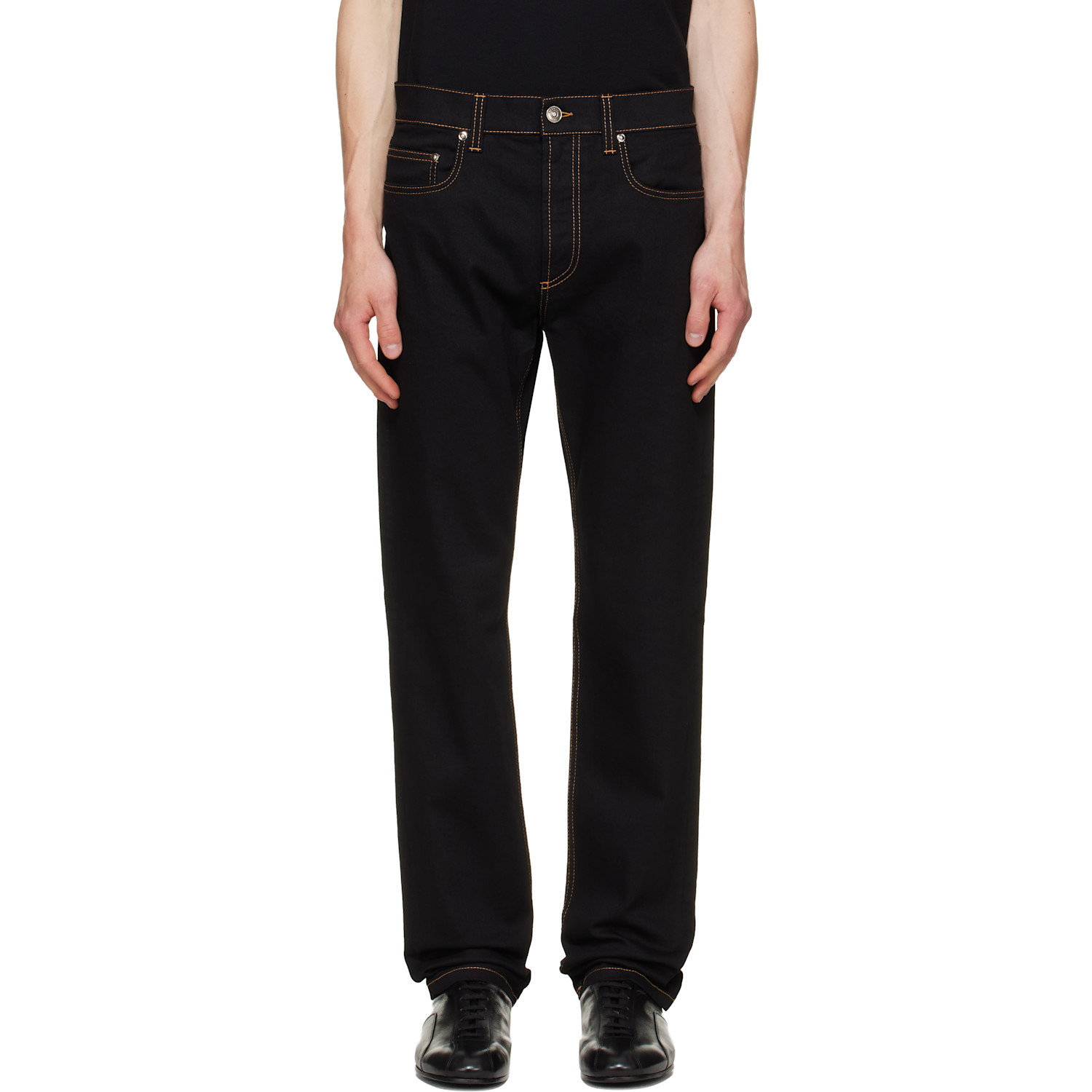 Versace Black Tapered Jeans