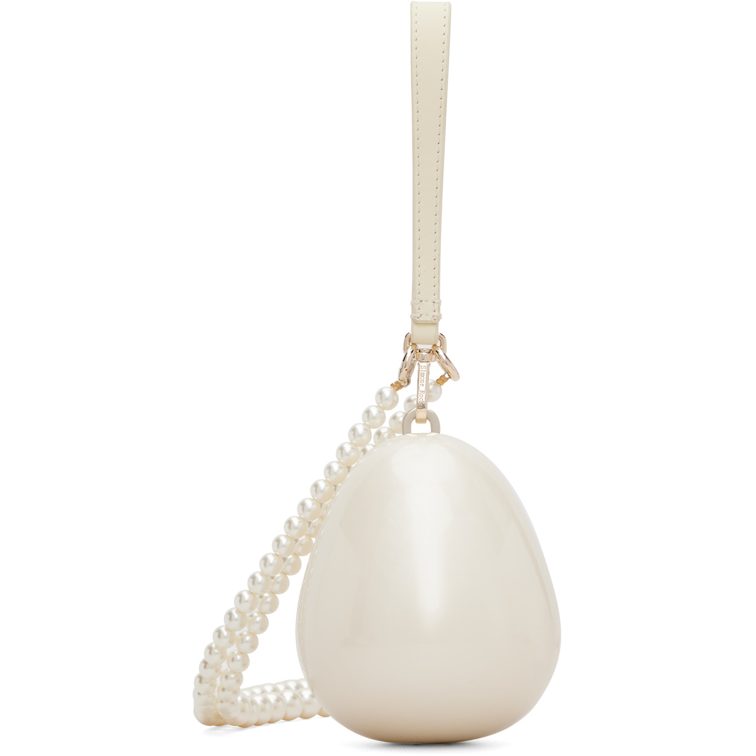 Simone Rocha Off-White Pearl Egg Bag