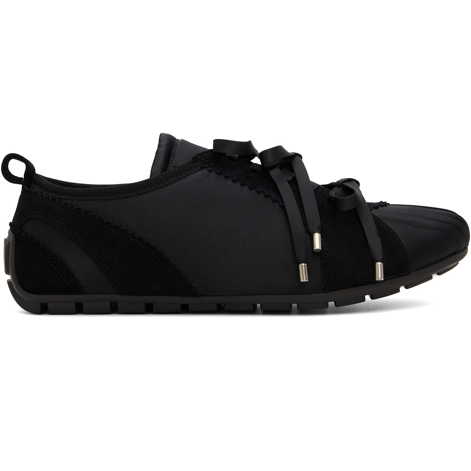 Simone Rocha Black Ballerina Grip Sneakers
