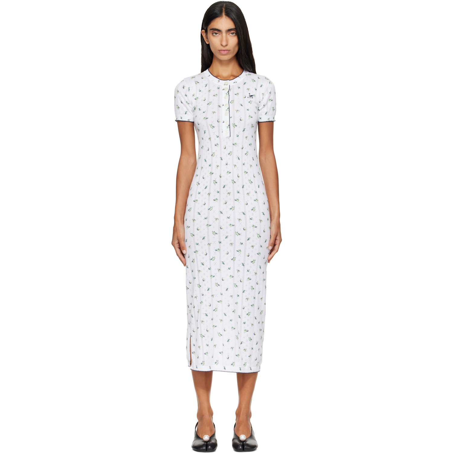 B.B. Wallace White Cecily Maxi Dress