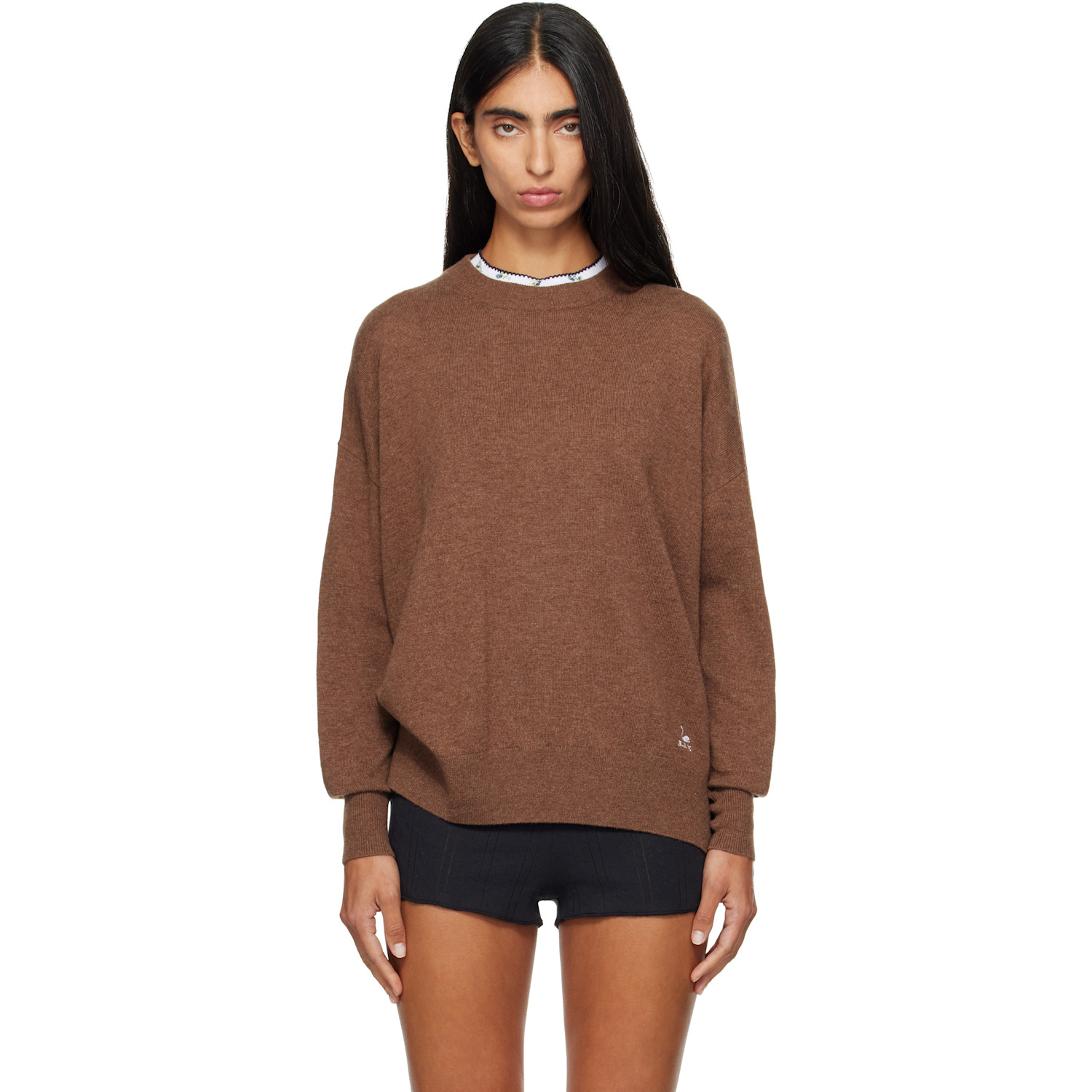B.b. Wallace Brown Botero Sweater In Hunter