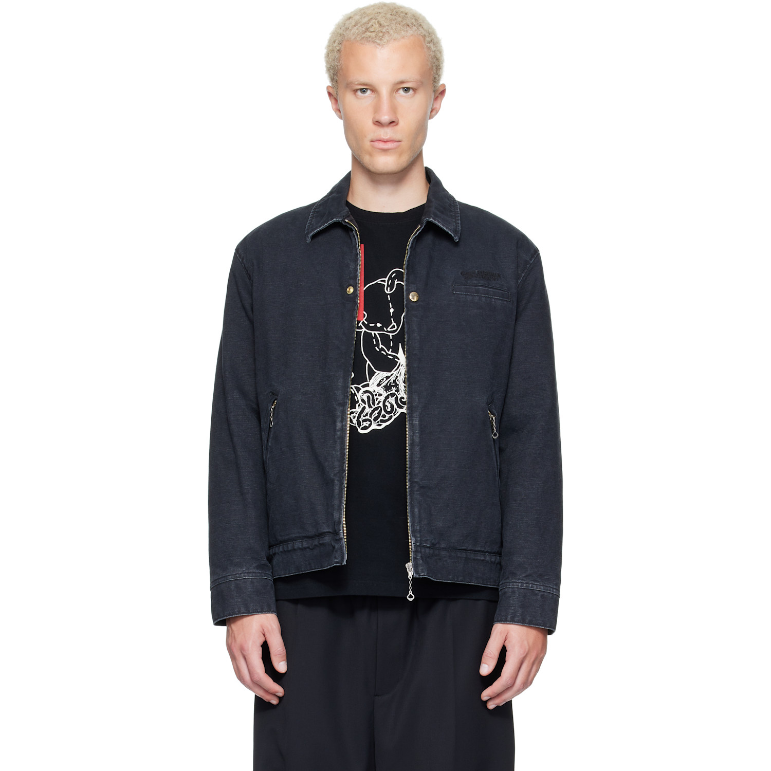 UNDERCOVER Black Cindy Sherman Blouson Denim Jacket