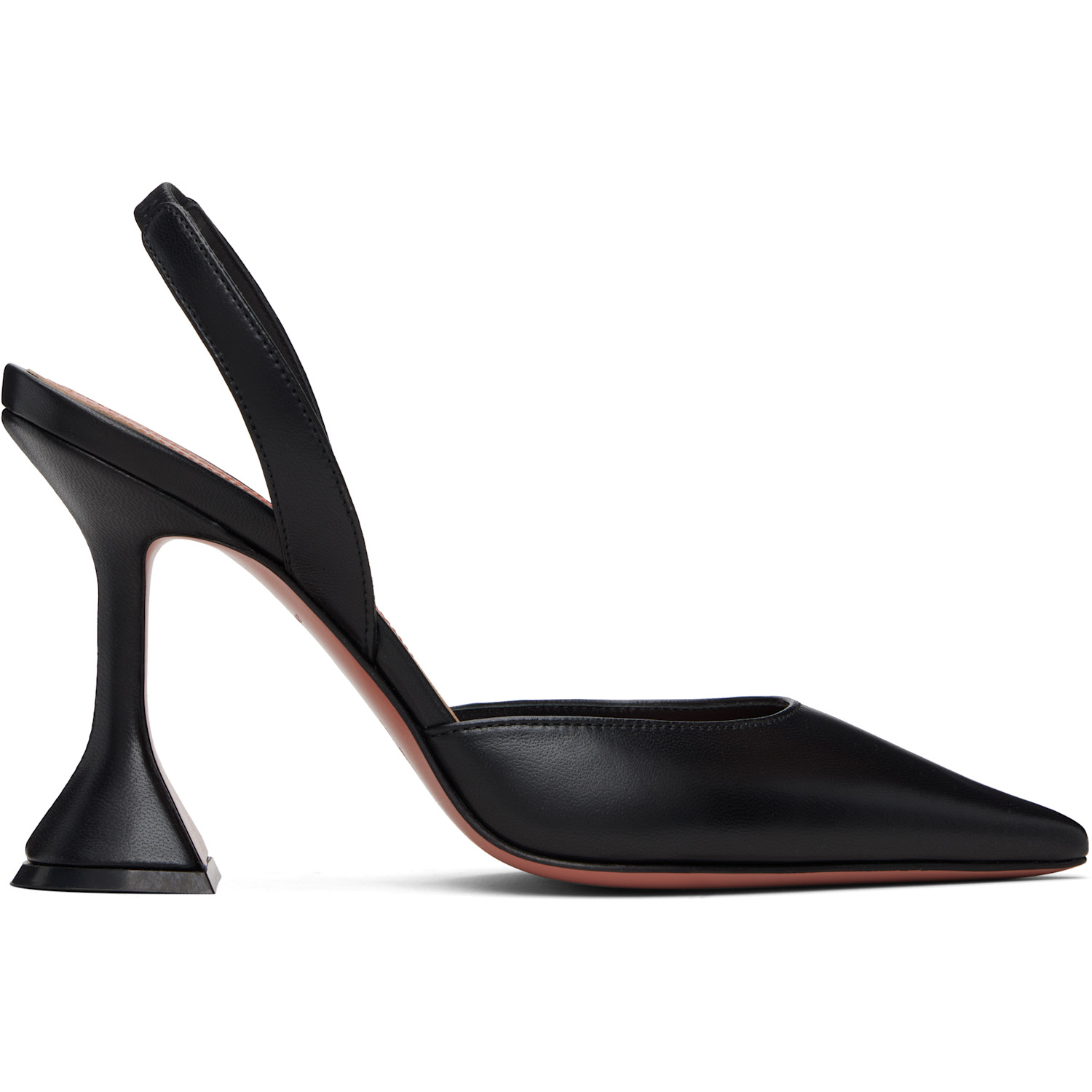 Amina Muaddi Black Holli Sling 95 Heels