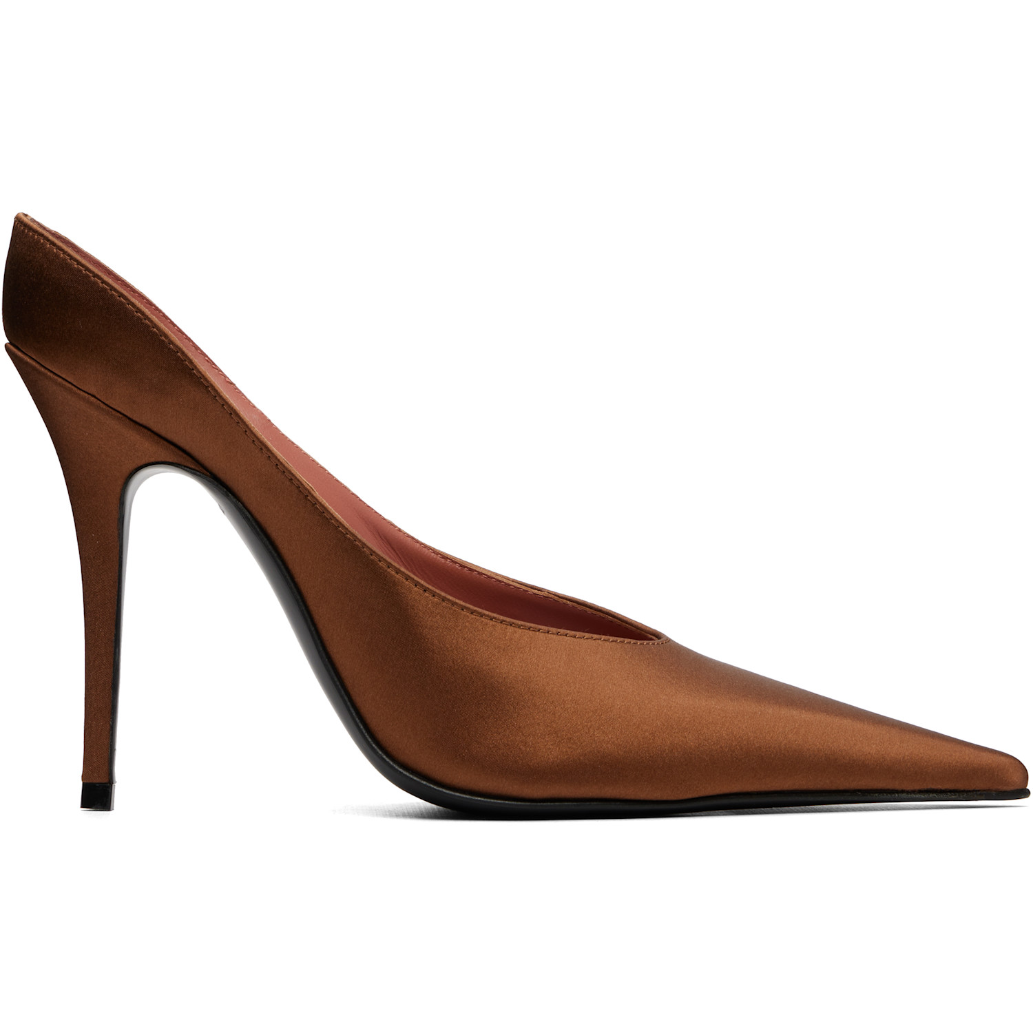 Amina Muaddi Brown Anok 105 Mule Heels
