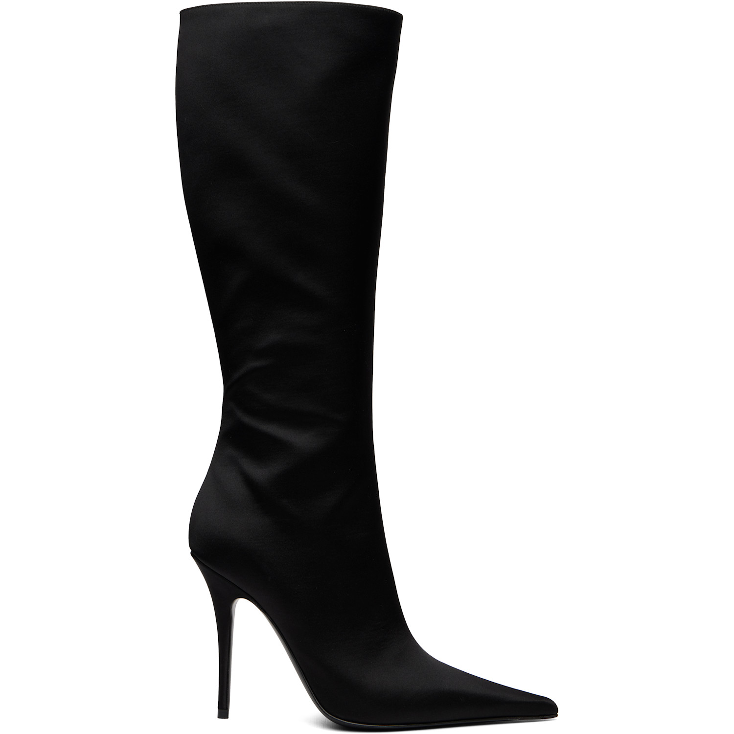Amina Muaddi Black Barbara 105 Tall Boots