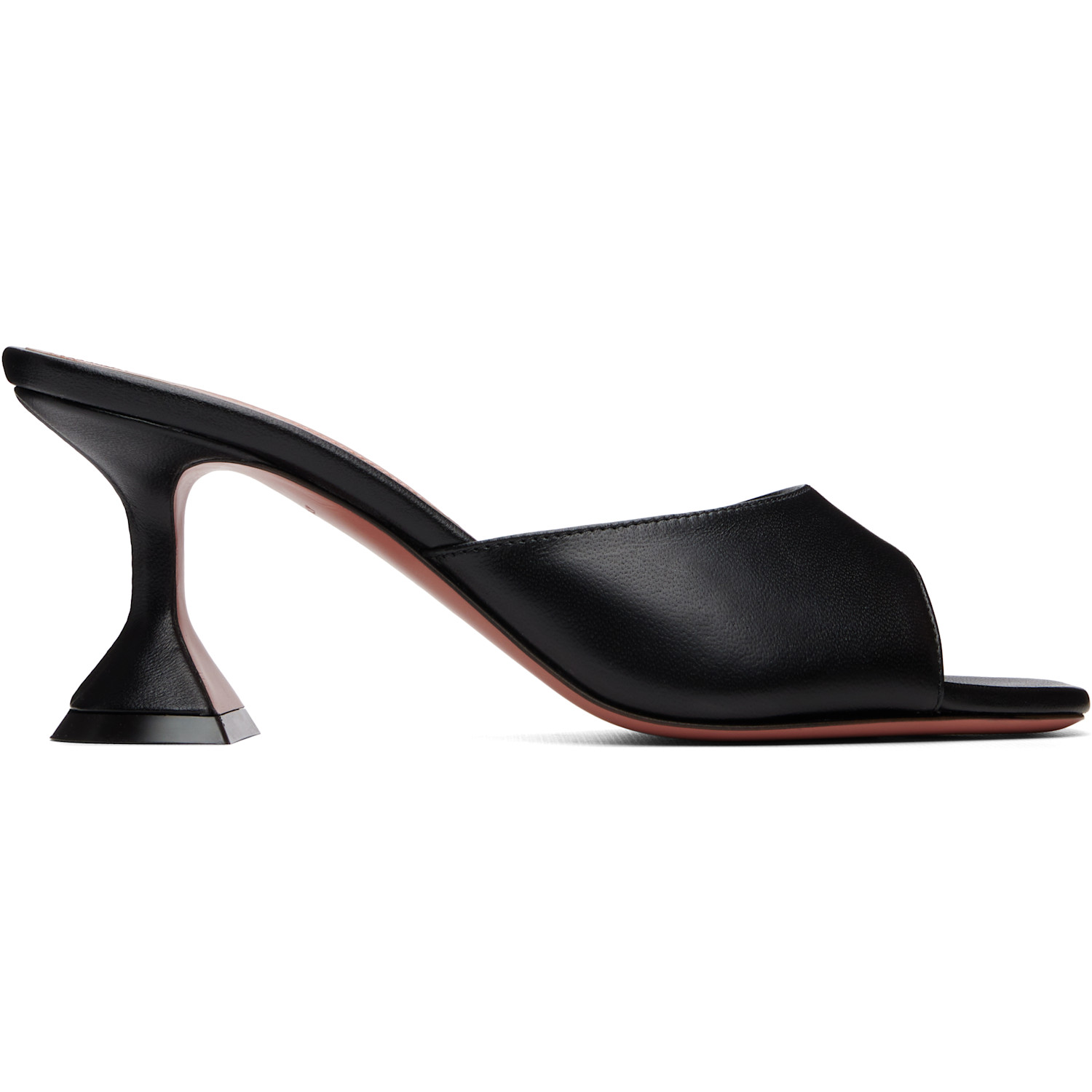 Amina Muaddi Black Lupita Slipper 70 Heeled Sandals