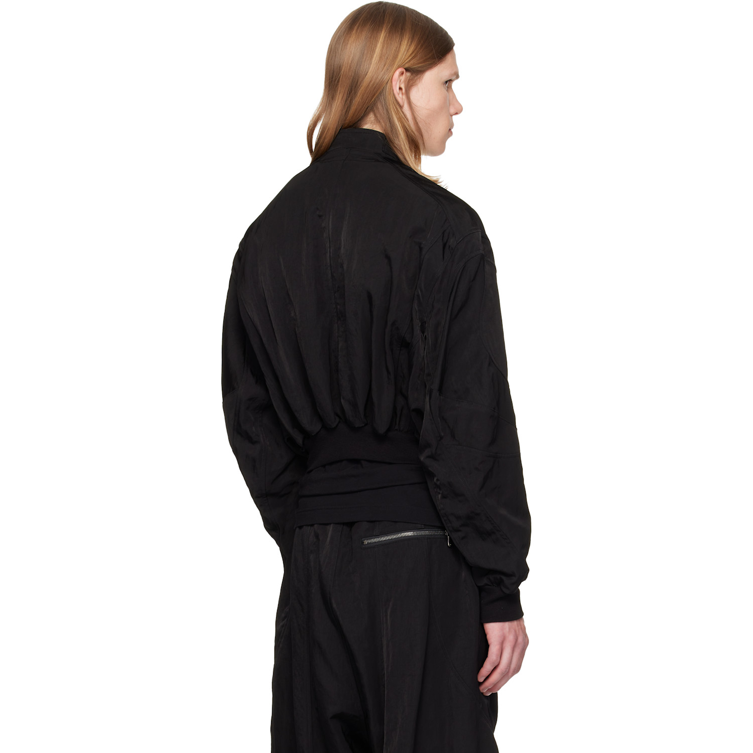 Julius Black Unchain Bomber Jacket 