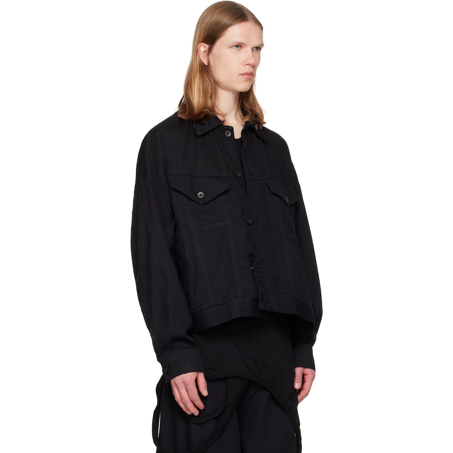  Julius Black Dk Denim Jacket 