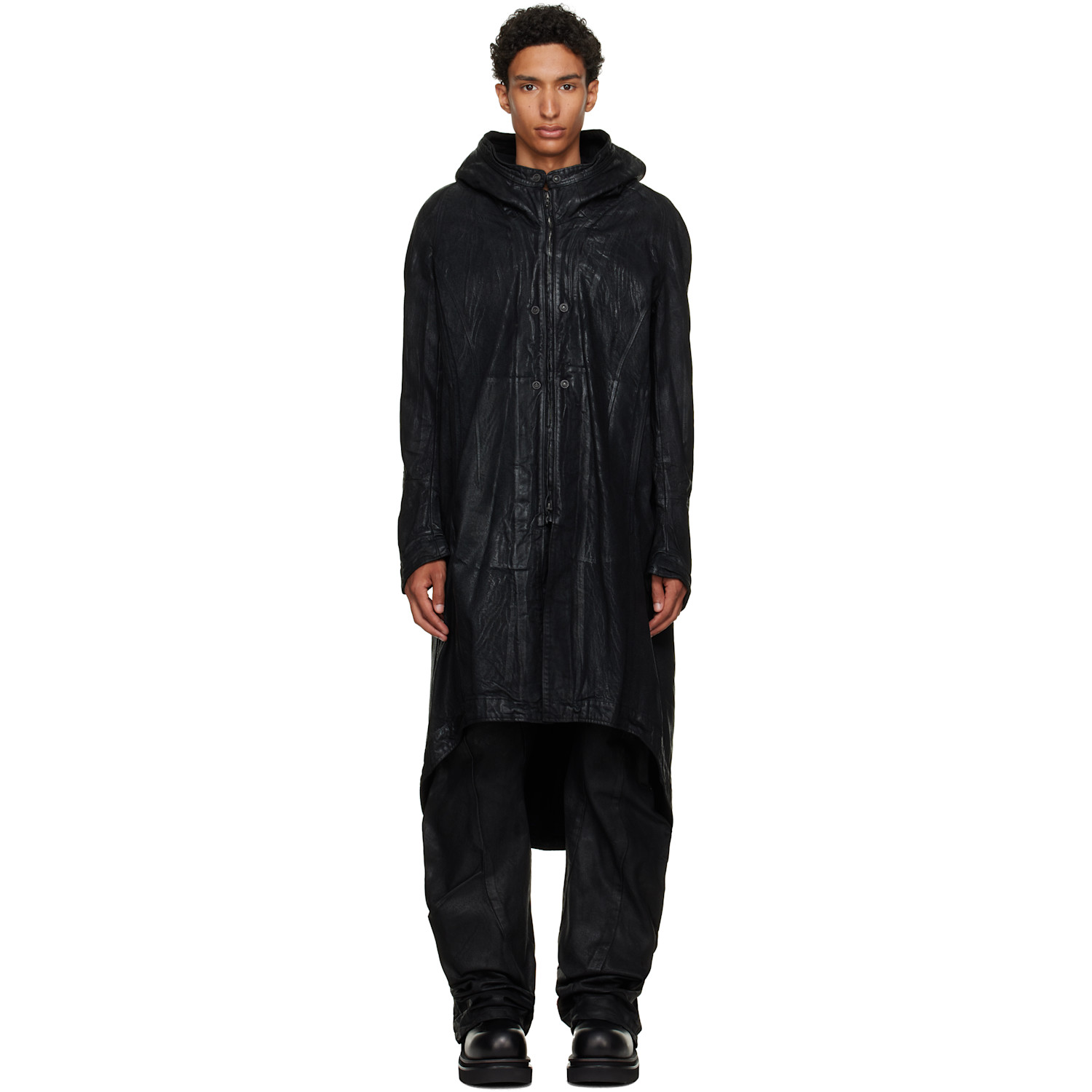 Julius Black Urban Denim Coat
