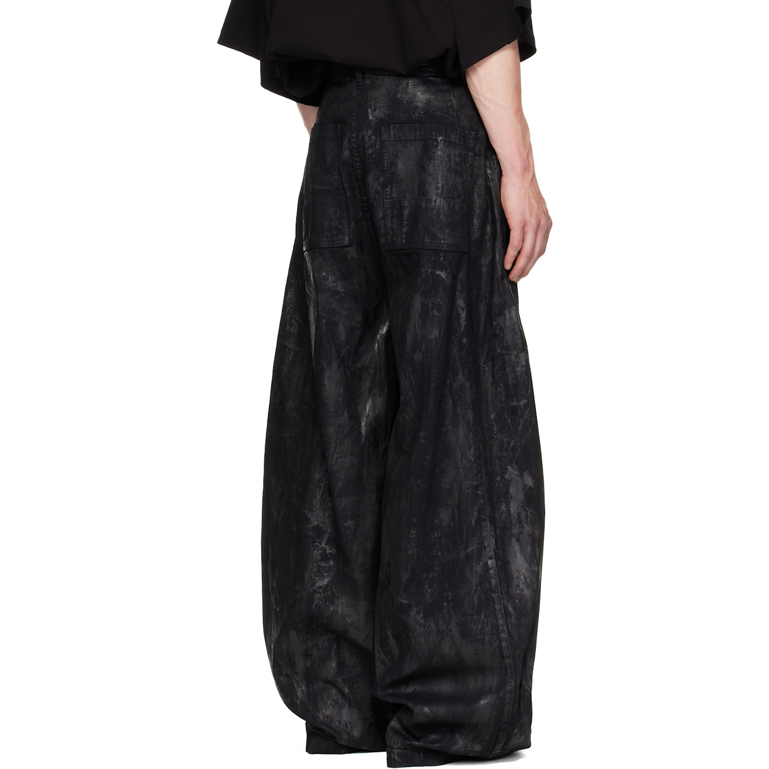  Julius Black Coated Dk Jeans 