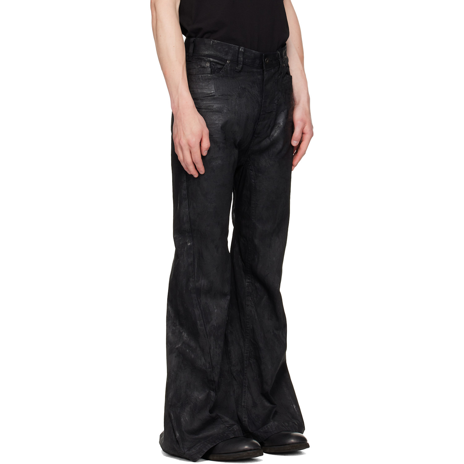  Julius Black Coated Jet Jeans 
