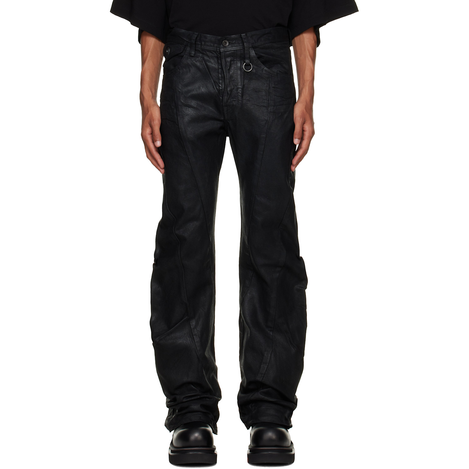 Julius Black Bending Flare Jeans