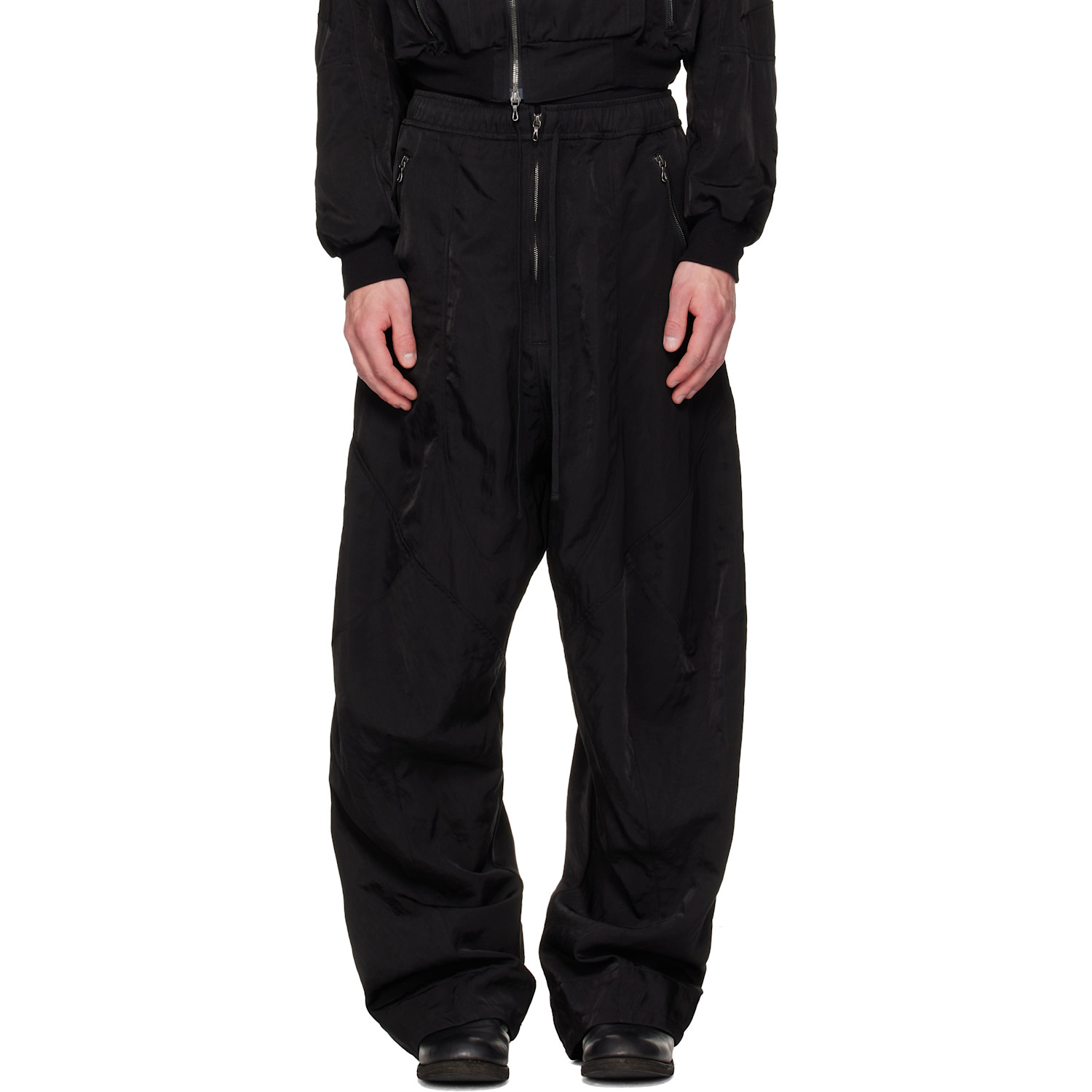 Julius Black Tourer Wide Trousers