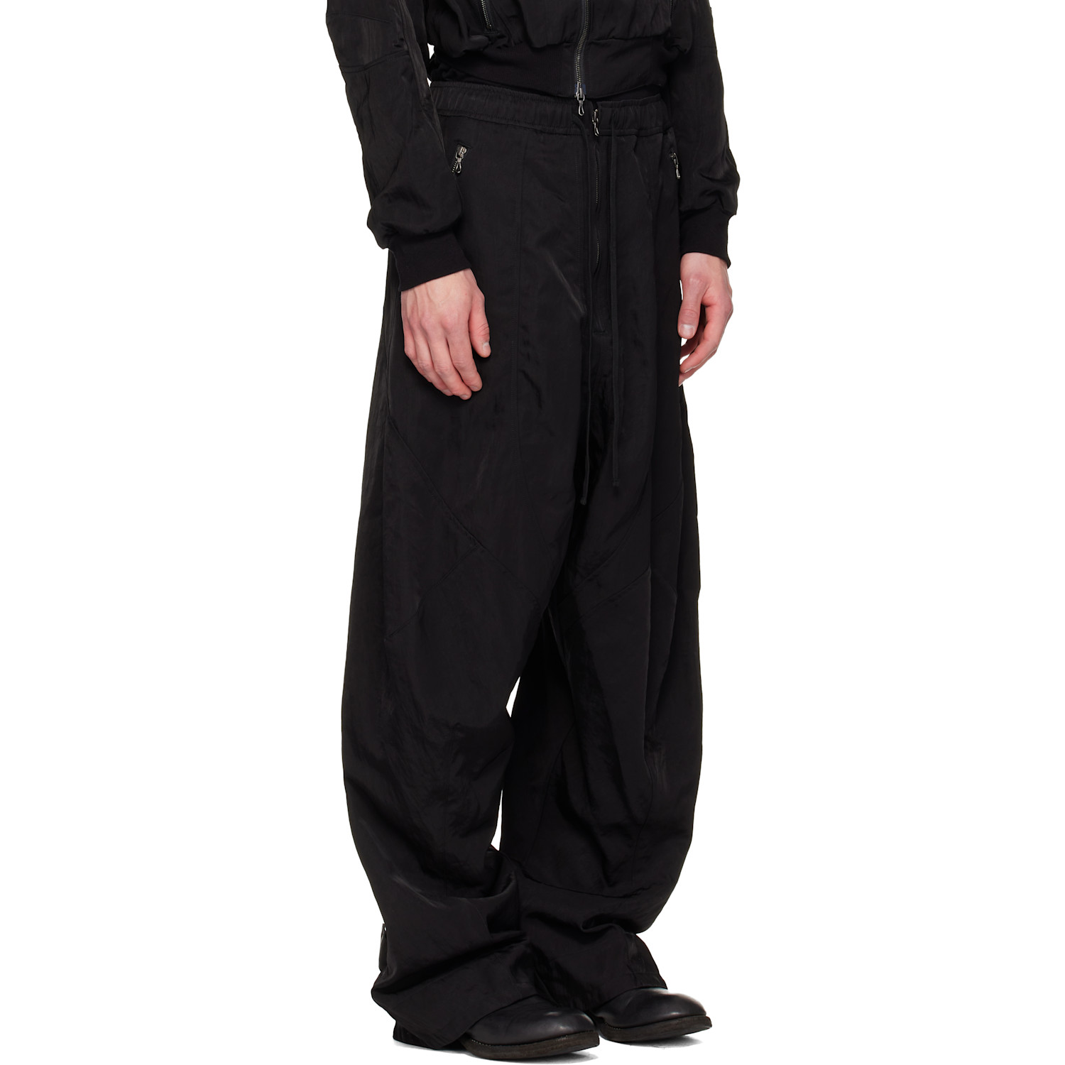  Julius Black Tourer Wide Trousers 