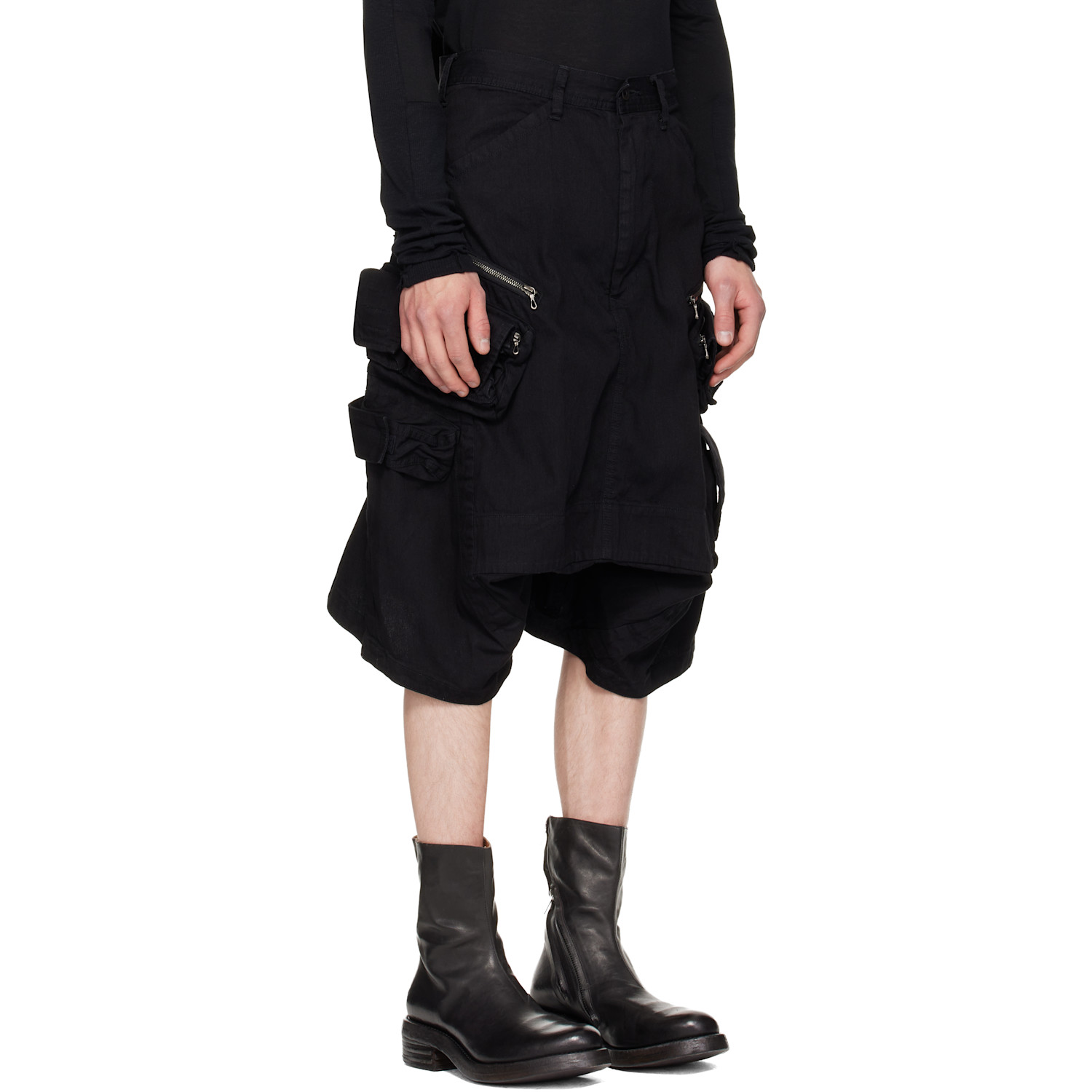 Julius Black Tactical Kite Shorts 
