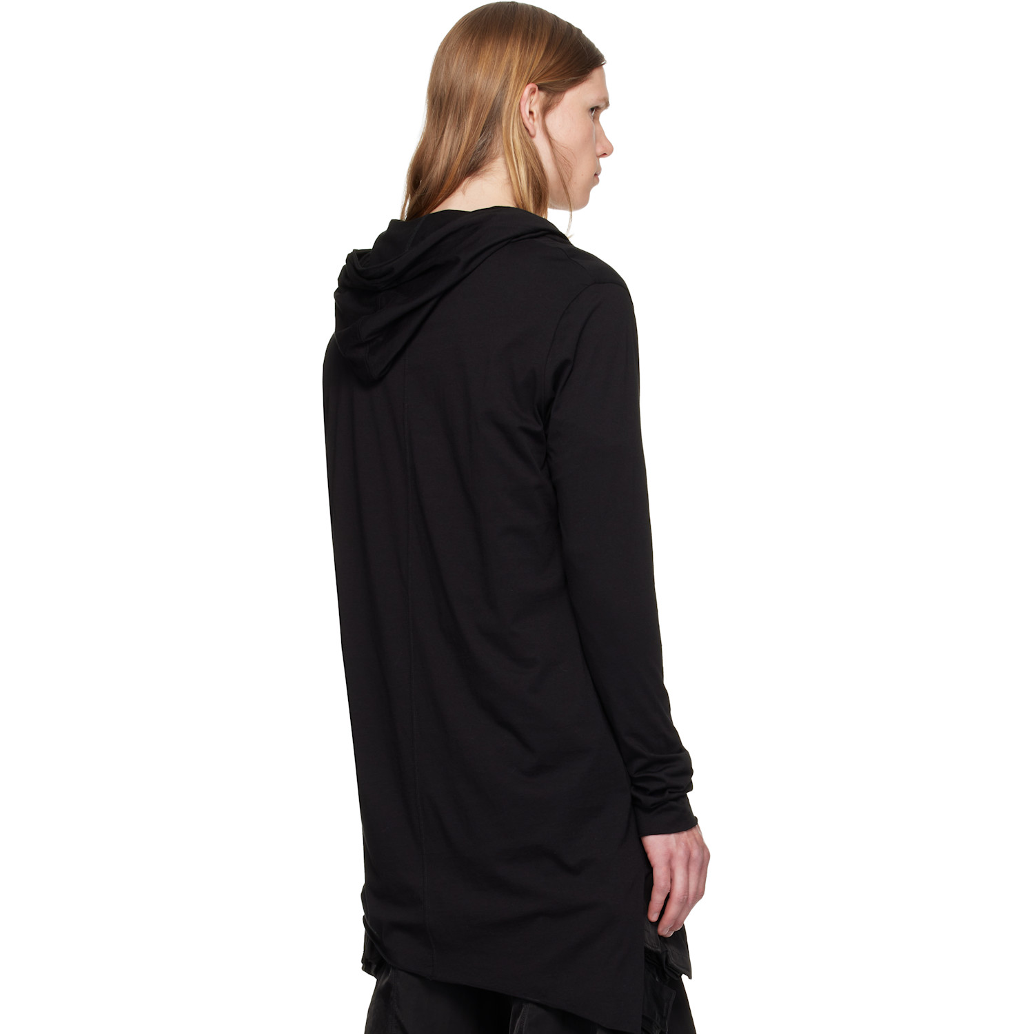  Julius Black Top Hoodie 