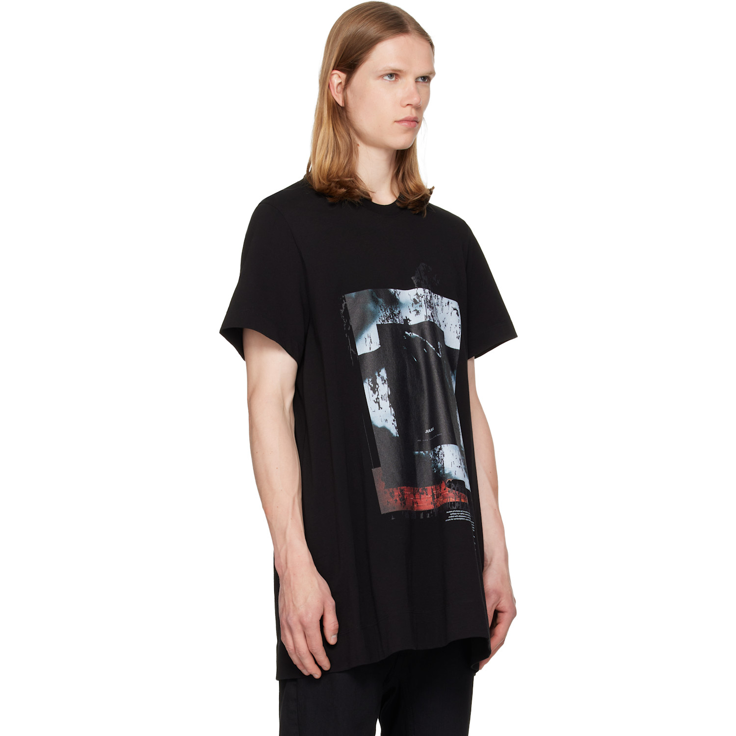  Julius Black Prayer Flare T-shirt 
