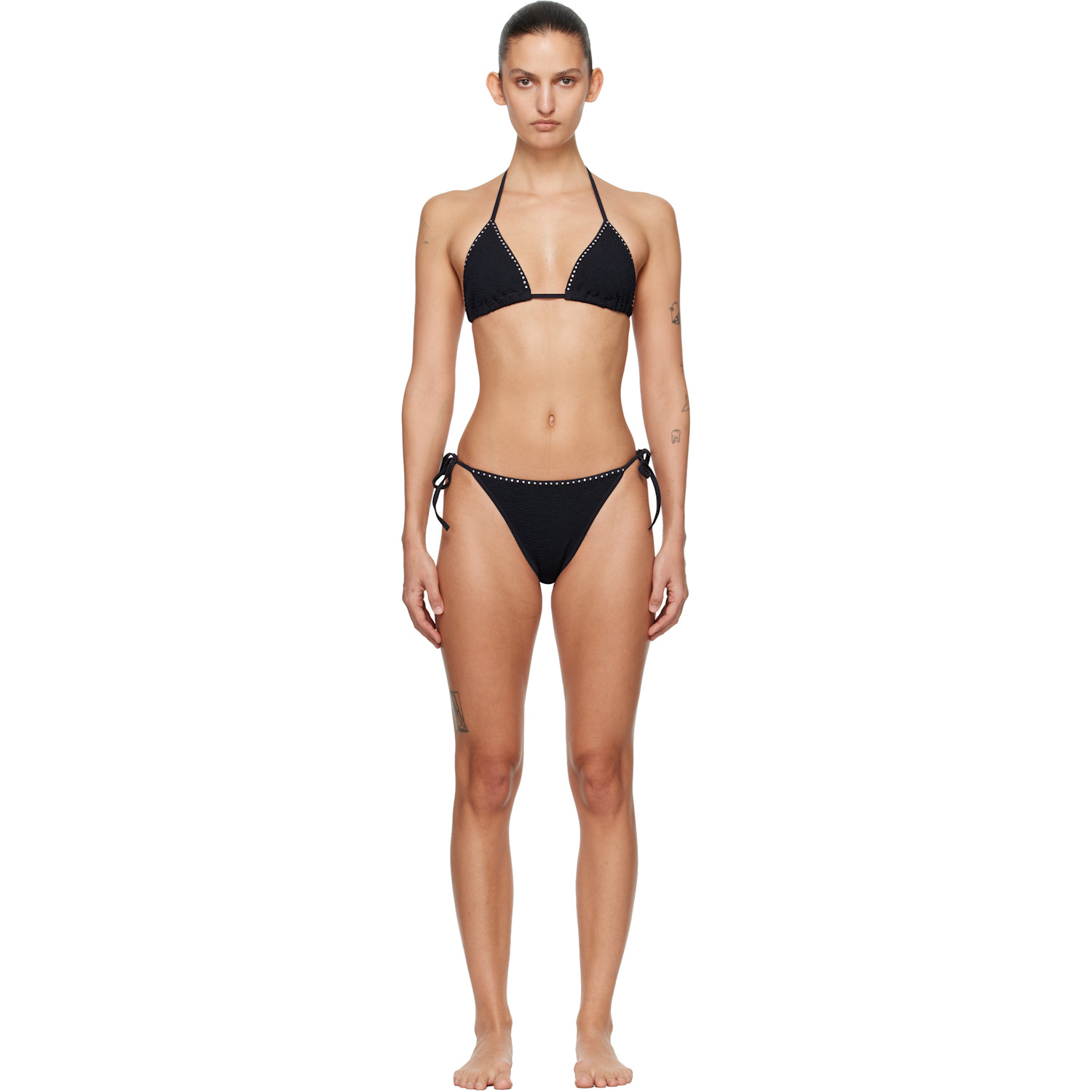 Hunza G Black Gina Swarovski Bikini