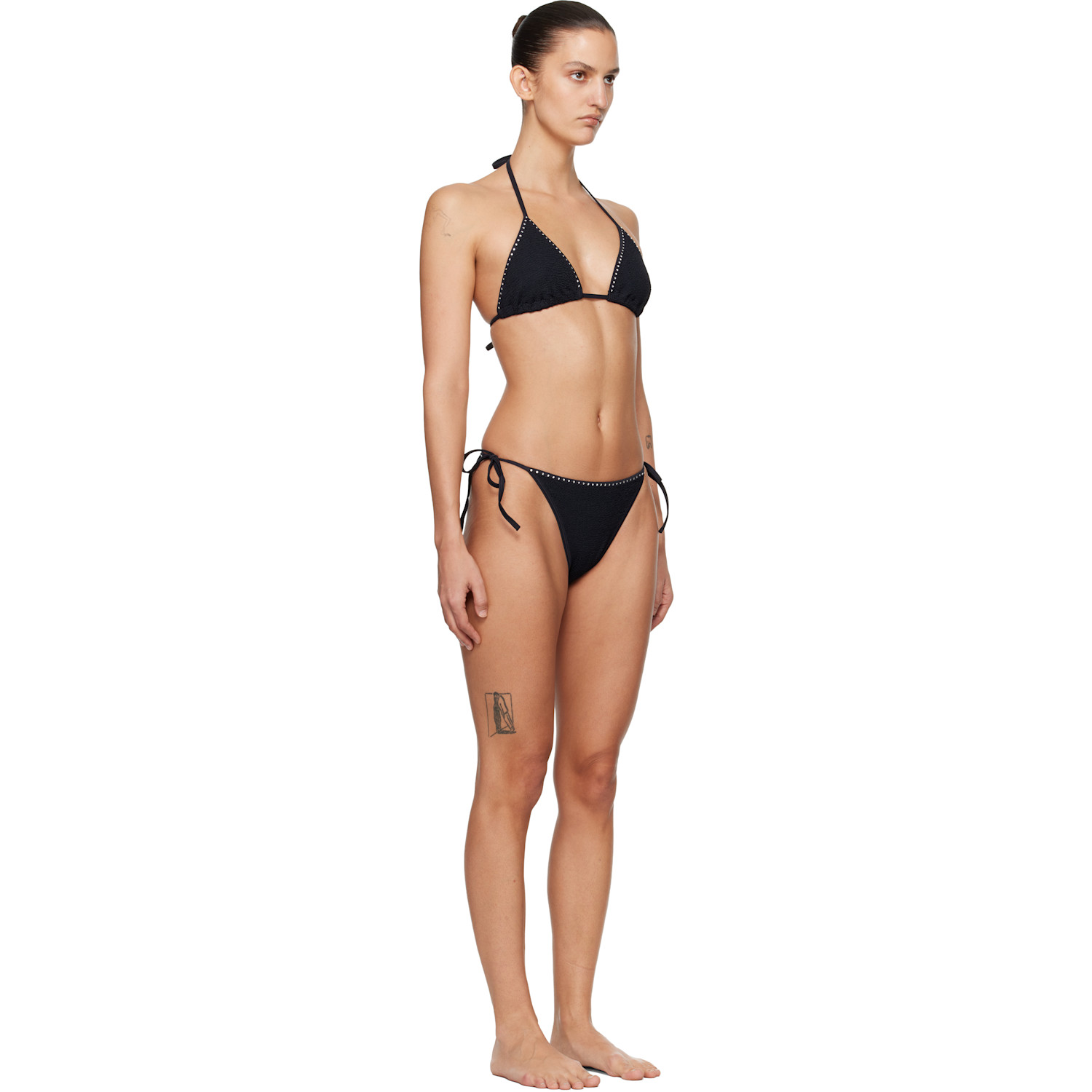  Hunza G Black Gina Swarovski Bikini 