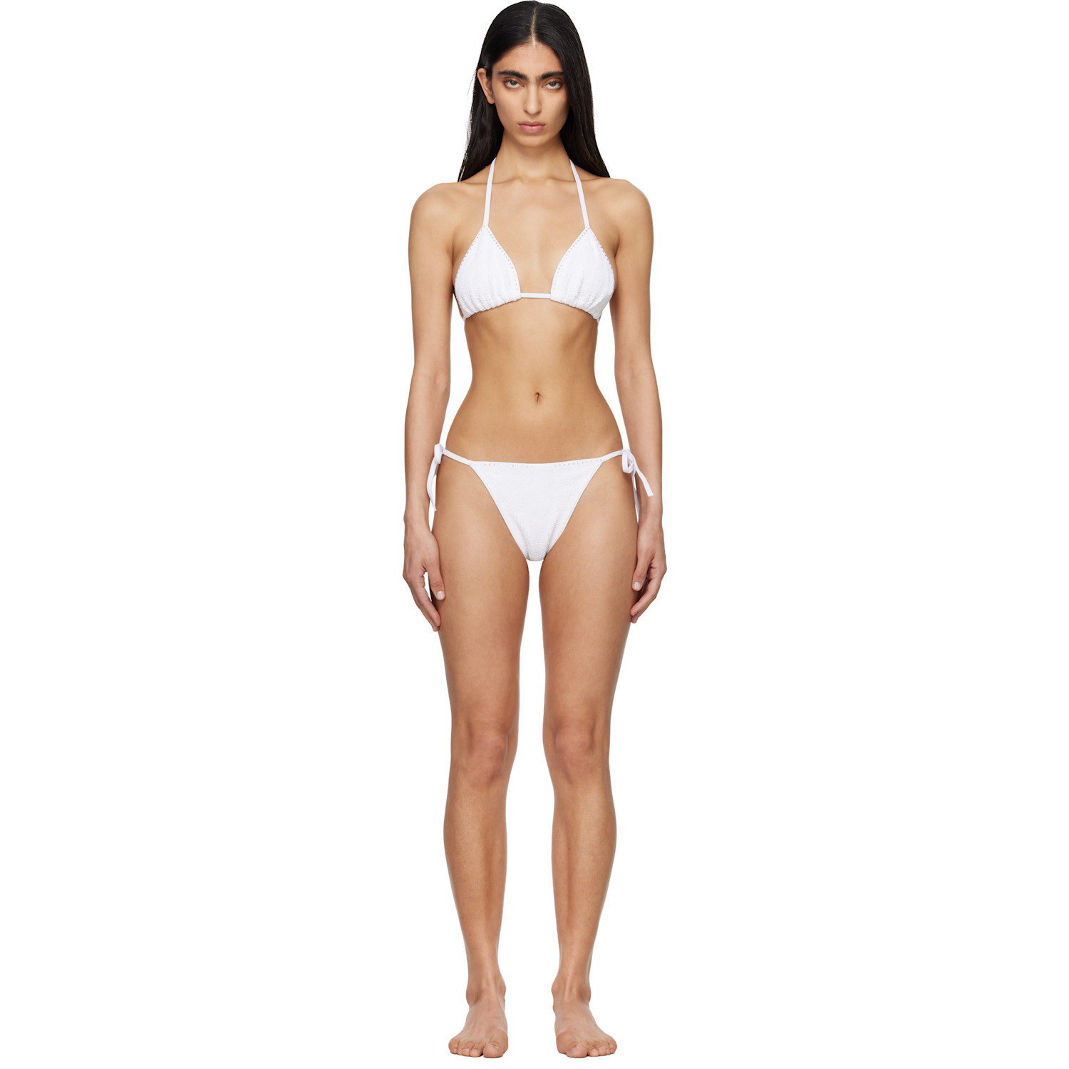 Hunza G White Gina Swarovski Bikini