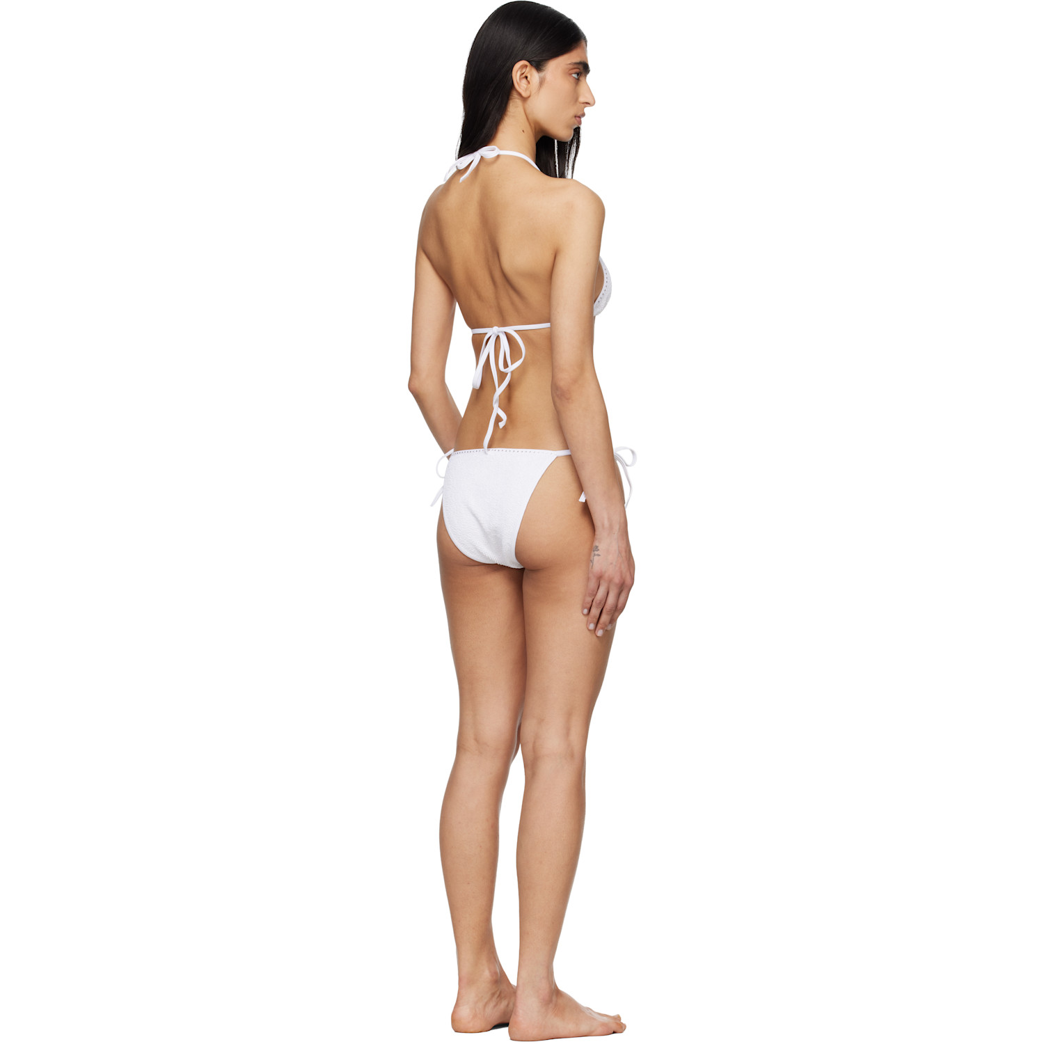  Hunza G White Gina Swarovski Bikini 