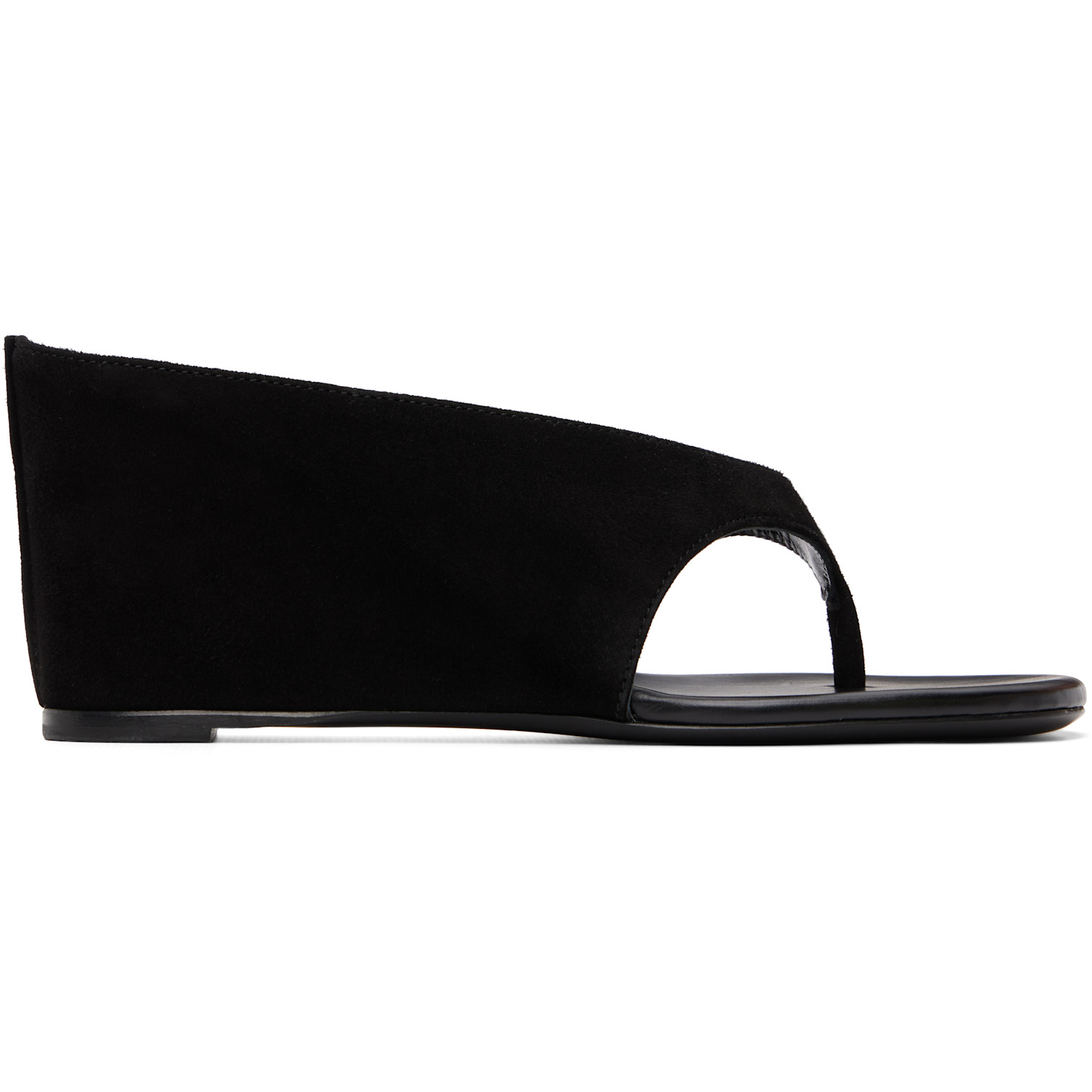 JUDE SSENSE Exclusive Black Yaga Wedge Heeled Sandals