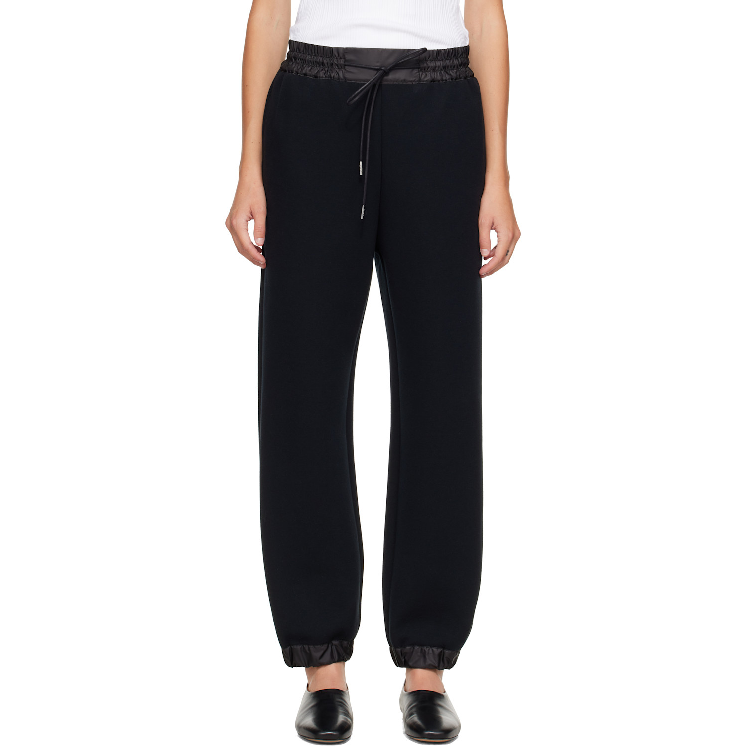 sacai Black Sponge Sweatpants