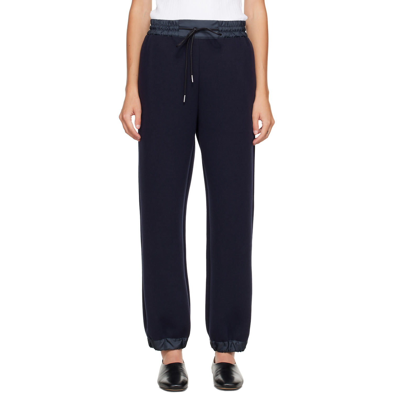 sacai Navy Sponge Sweatpants