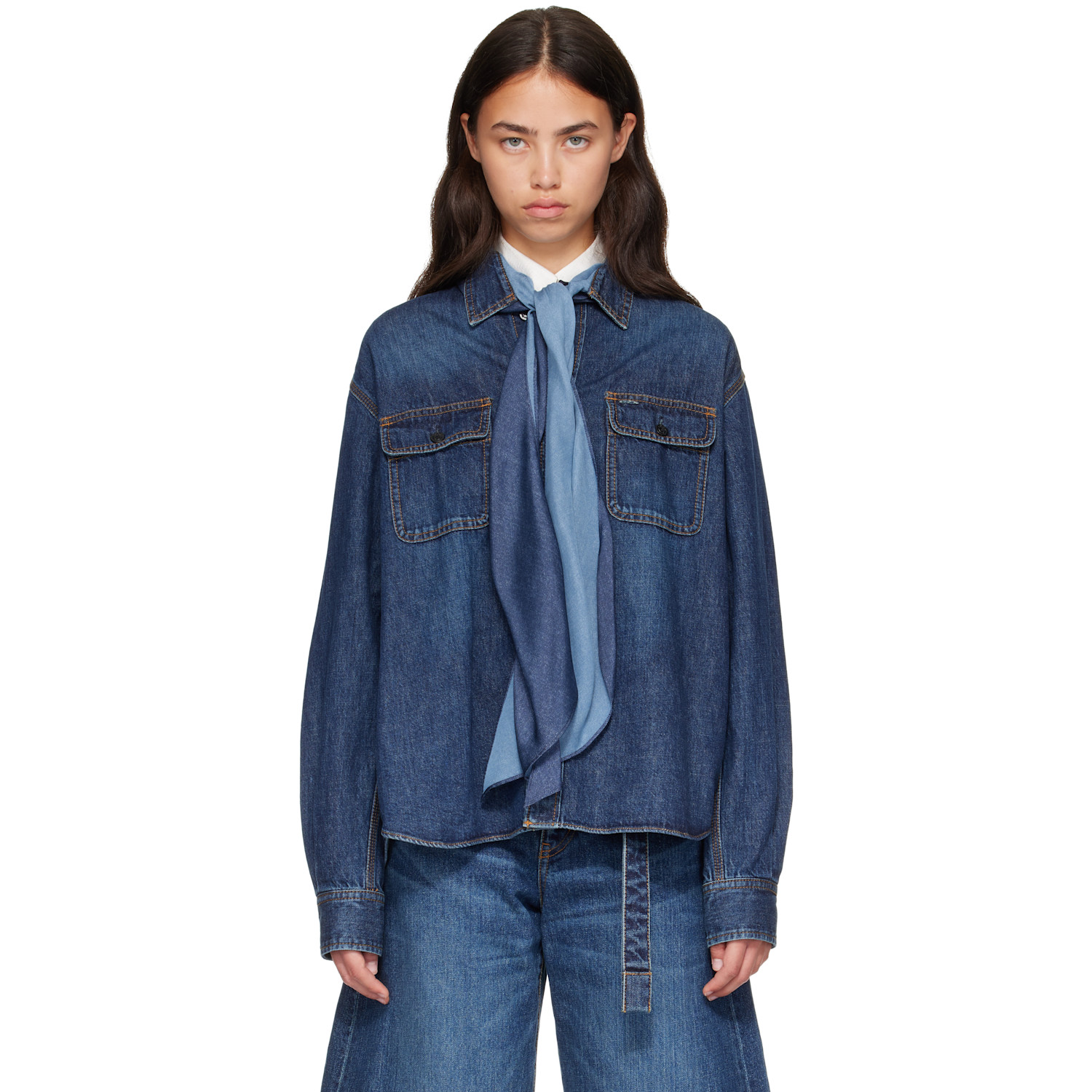 sacai Blue Denim Shirt