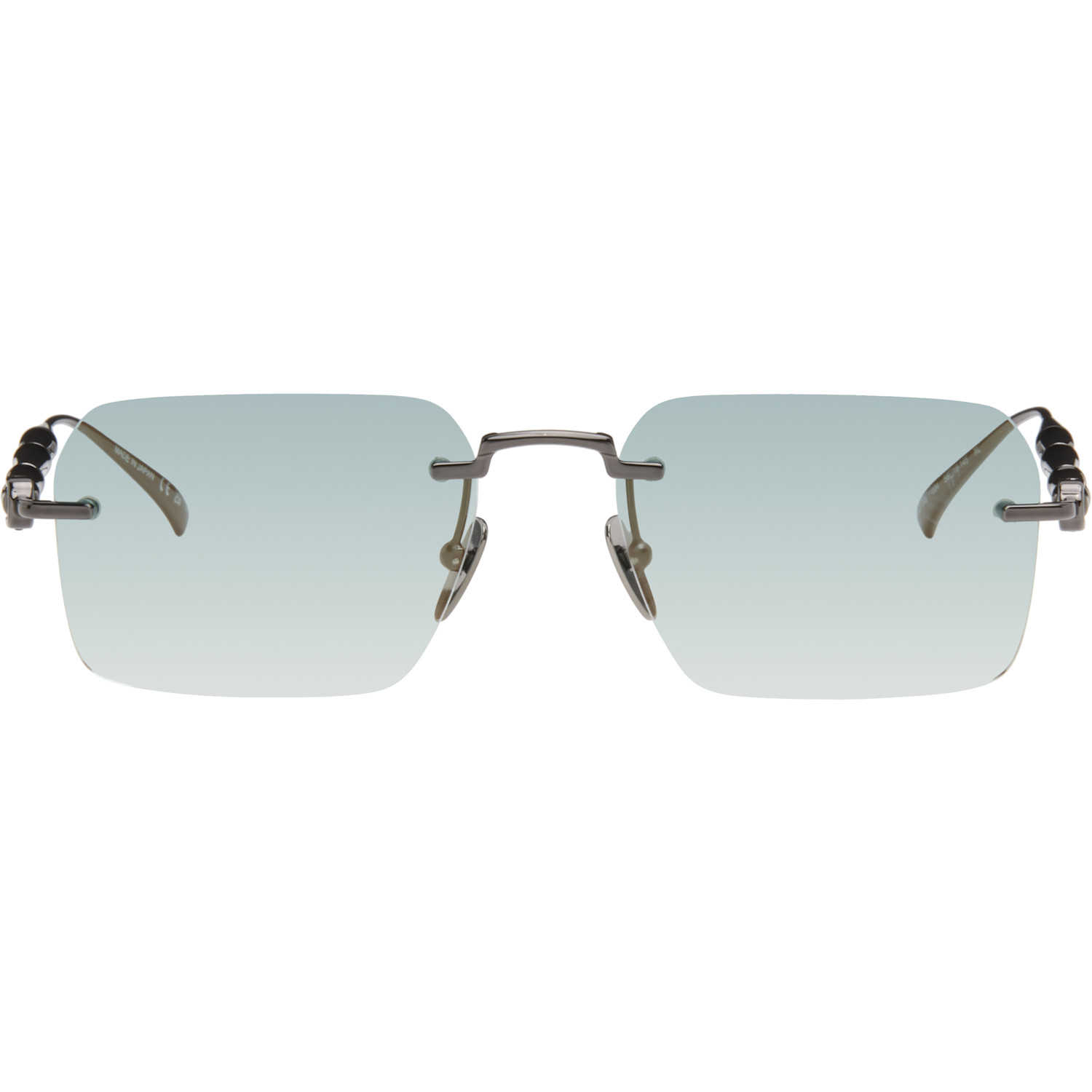 Gucci Black Frameless Rectangular Sunglasses