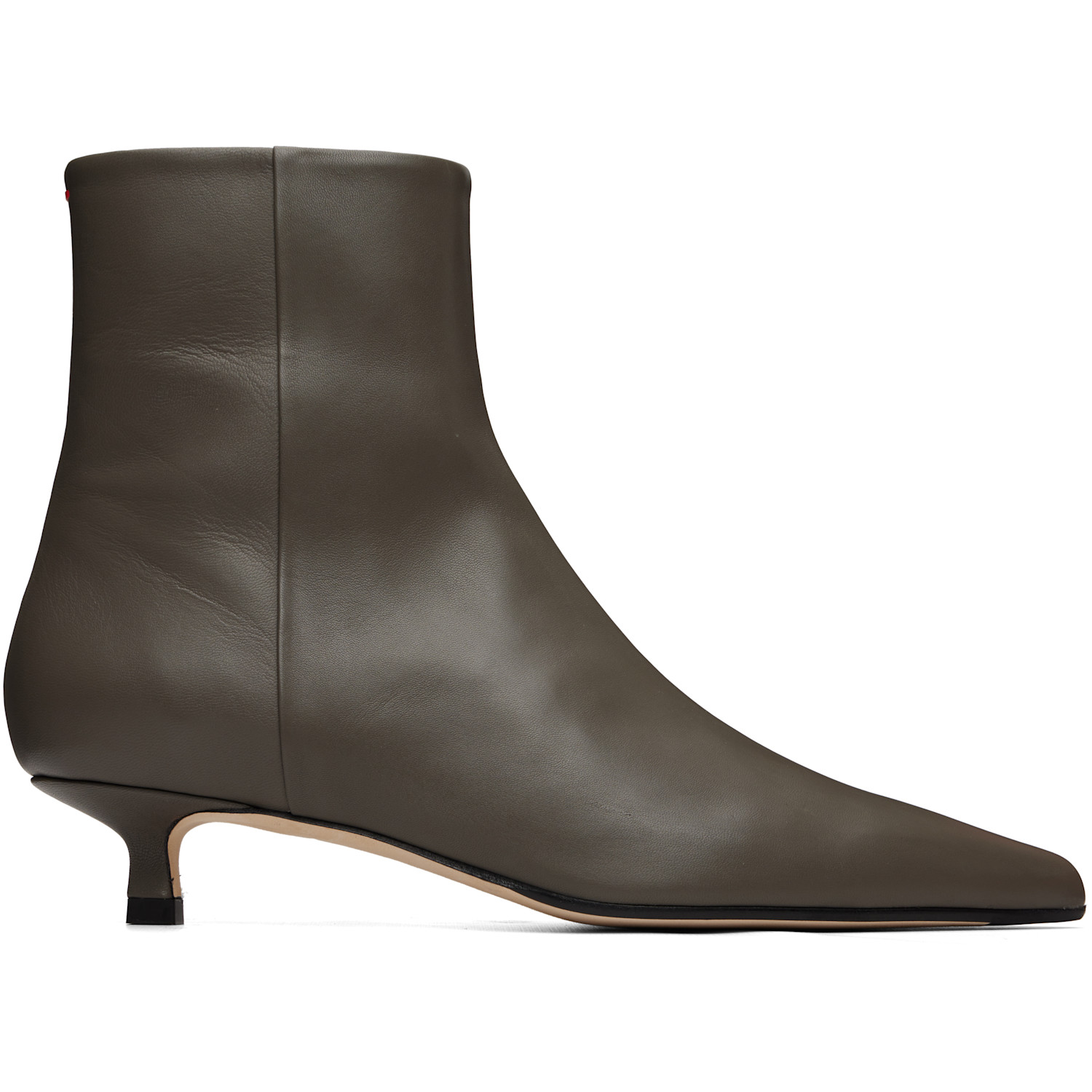 Aeyde Taupe Sofie Leather Ankle Boots
