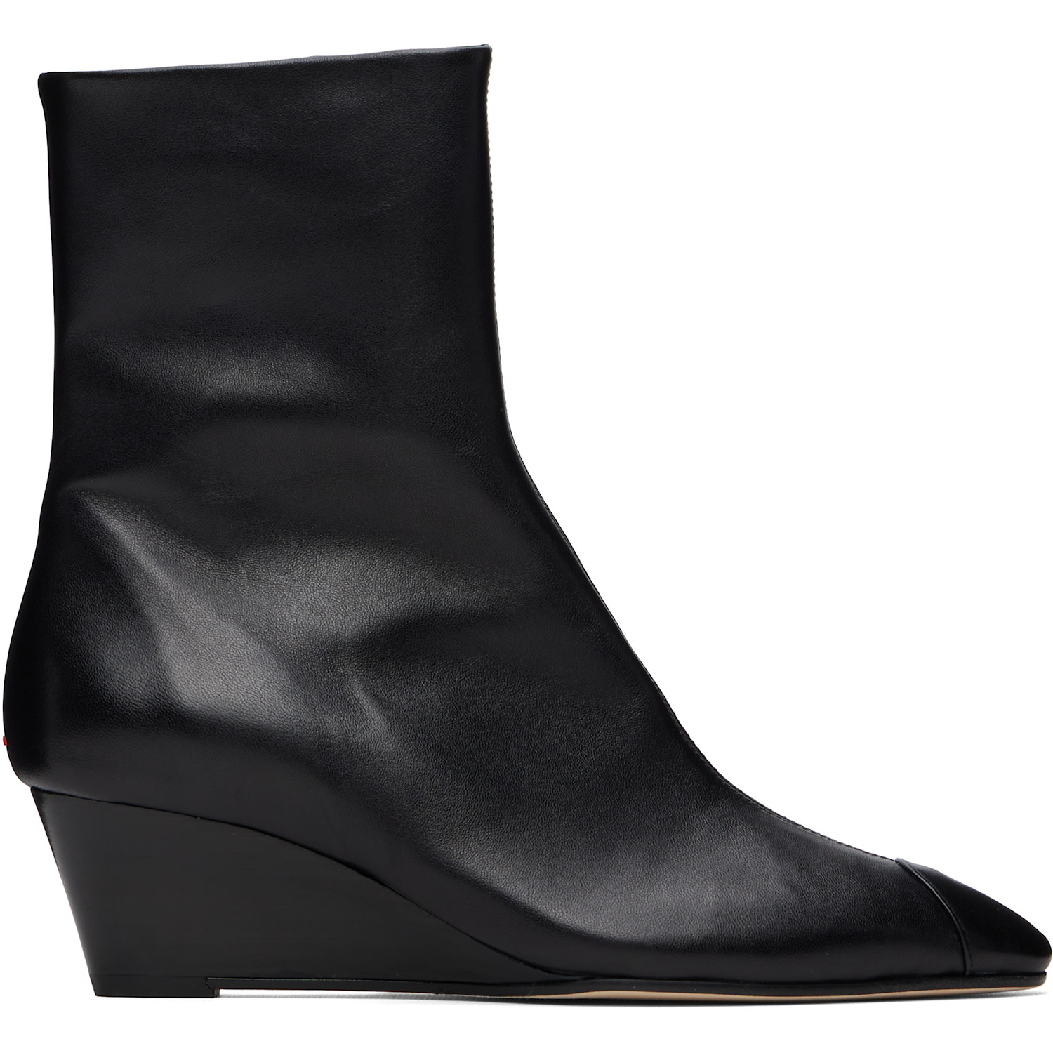 Aeyde Black Mia Cap Nappa Leather Boots