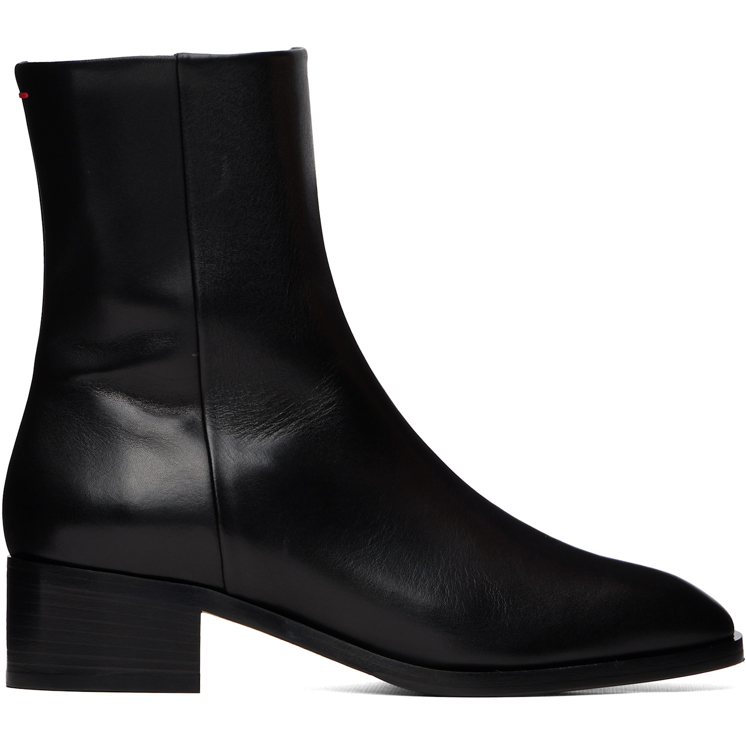 Aeyde Black Lee Leather Ankle Boots